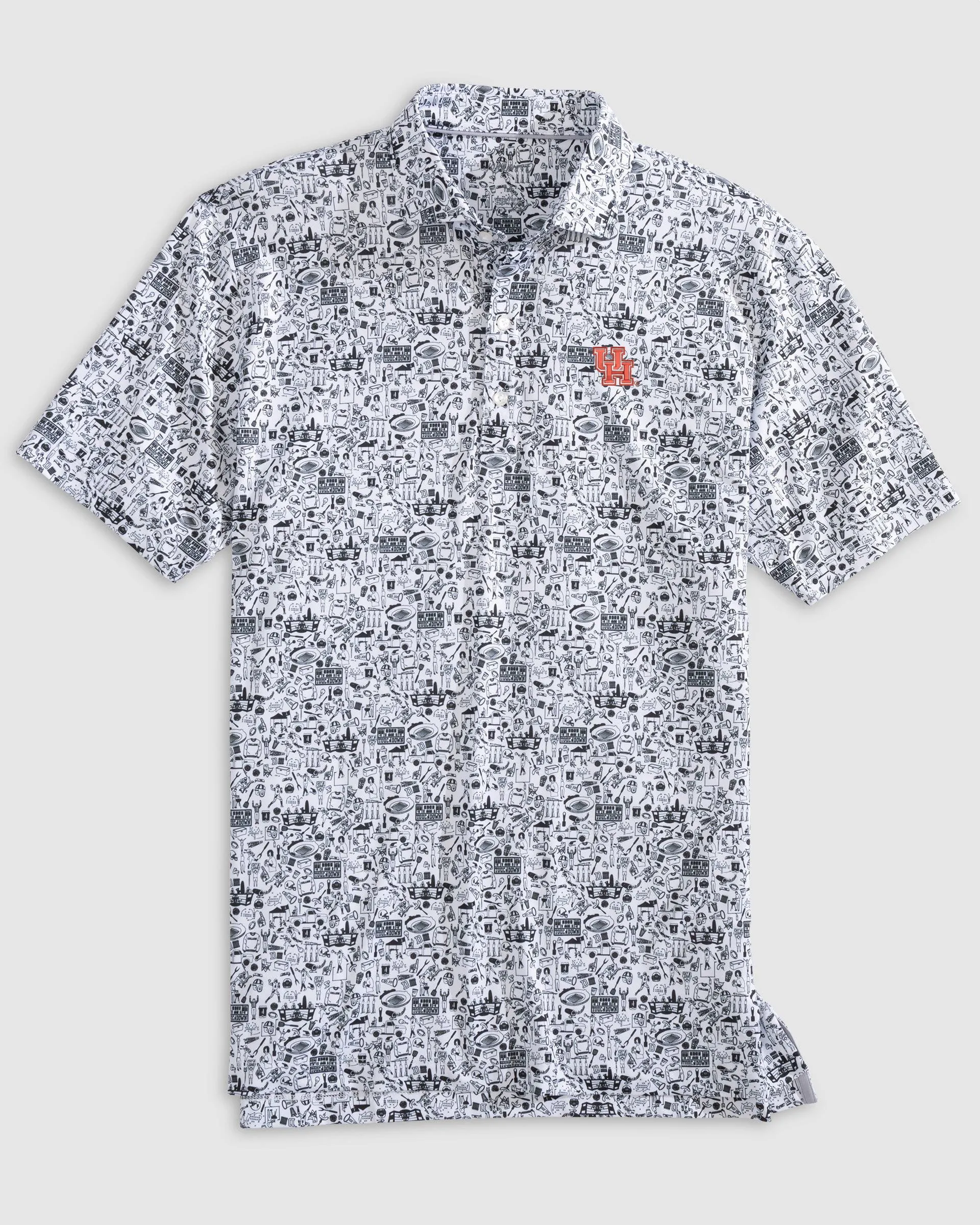 Houston Tailgater 2.0 Printed Jersey Performance Polo