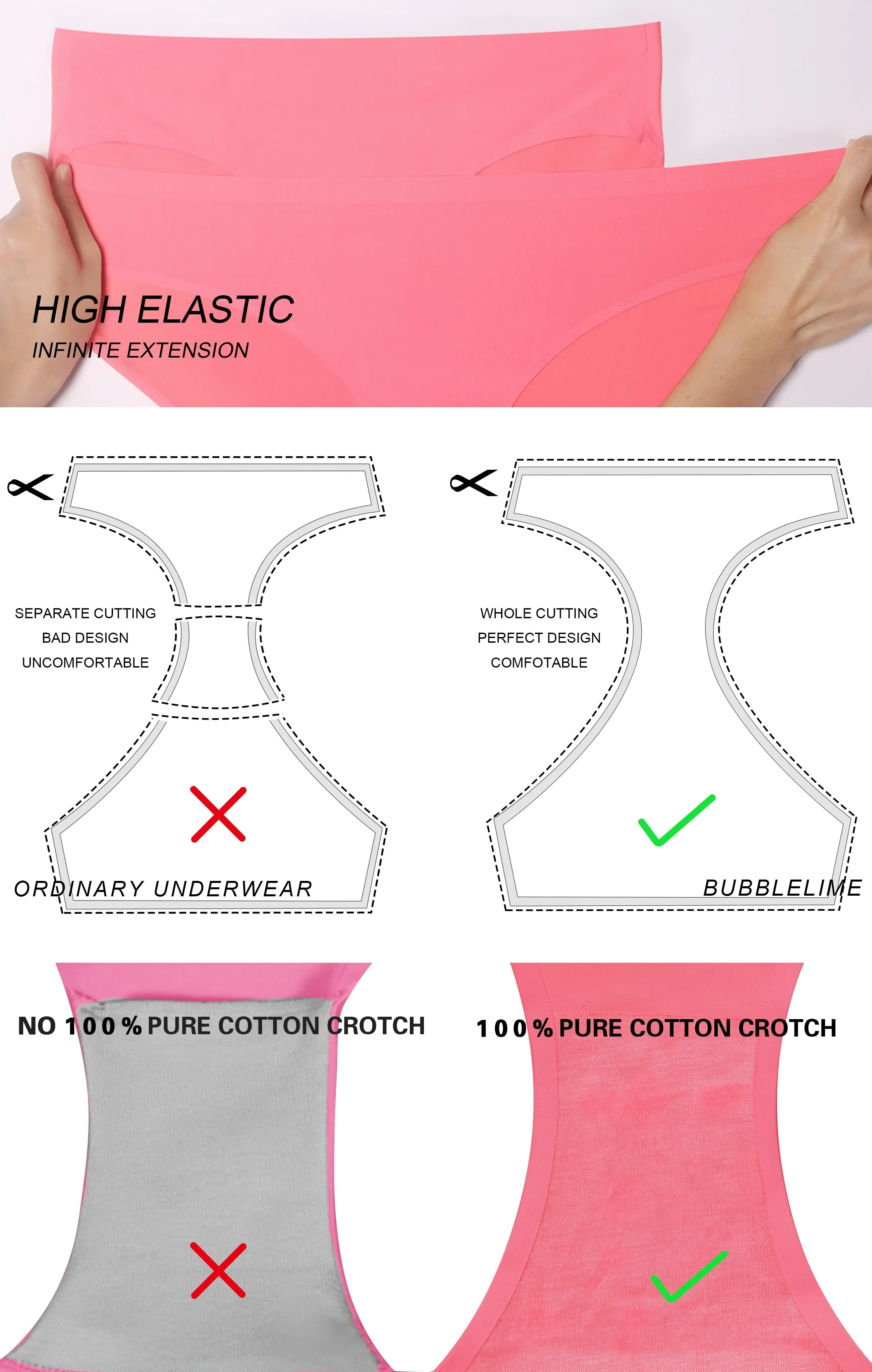 Invisibles Sports Bikini Underwear indipink_yoga