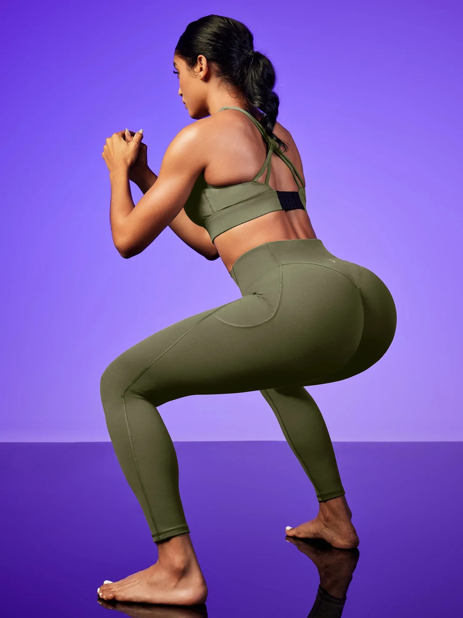 IUGA PowerTight Butt Lifting No Front Seam Leggings With Pockets