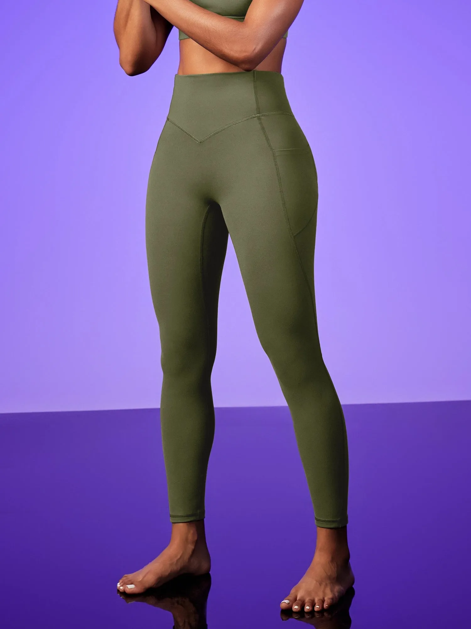 IUGA PowerTight Butt Lifting No Front Seam Leggings With Pockets