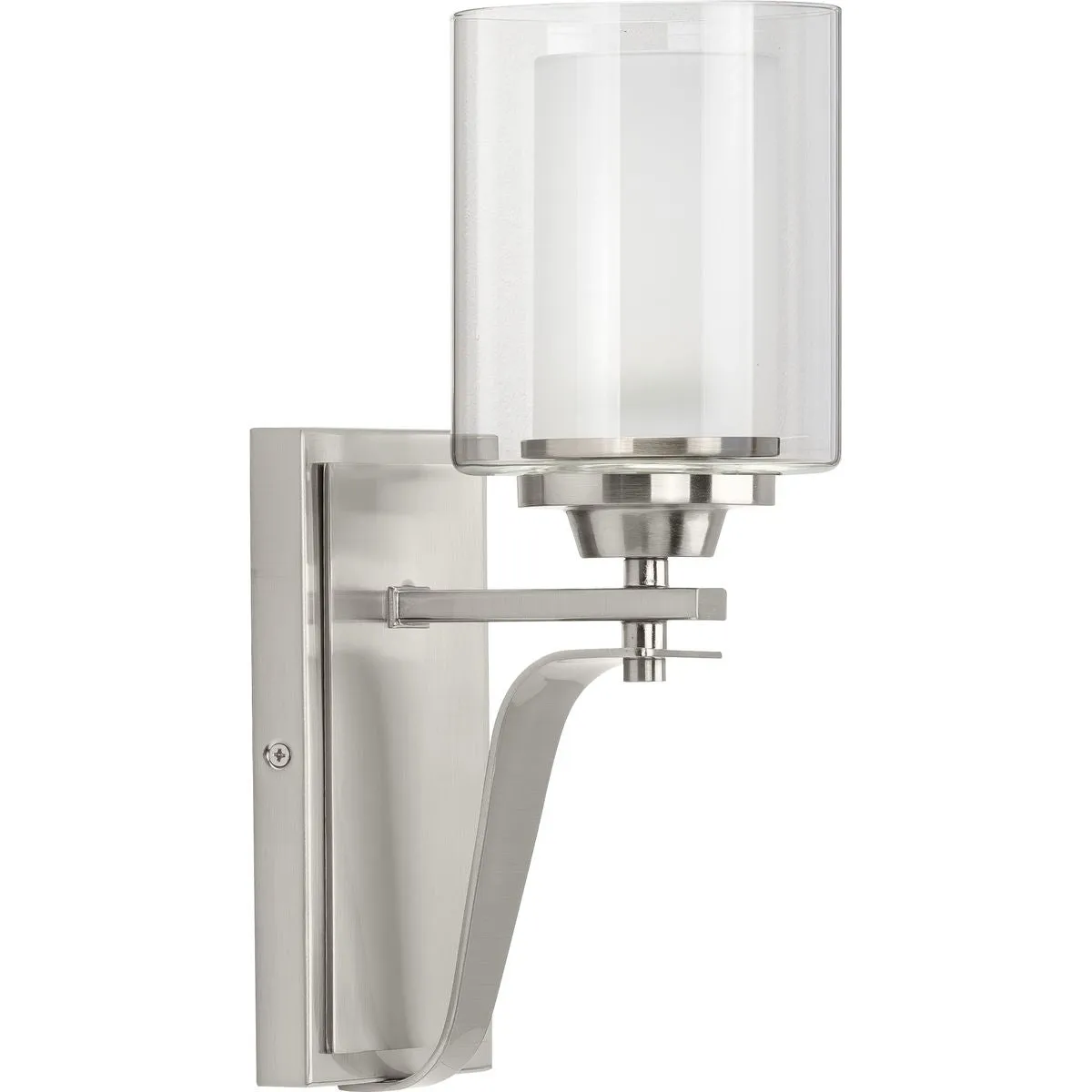 Kene Collection One-Light Clear Glass Bath Vanity Light