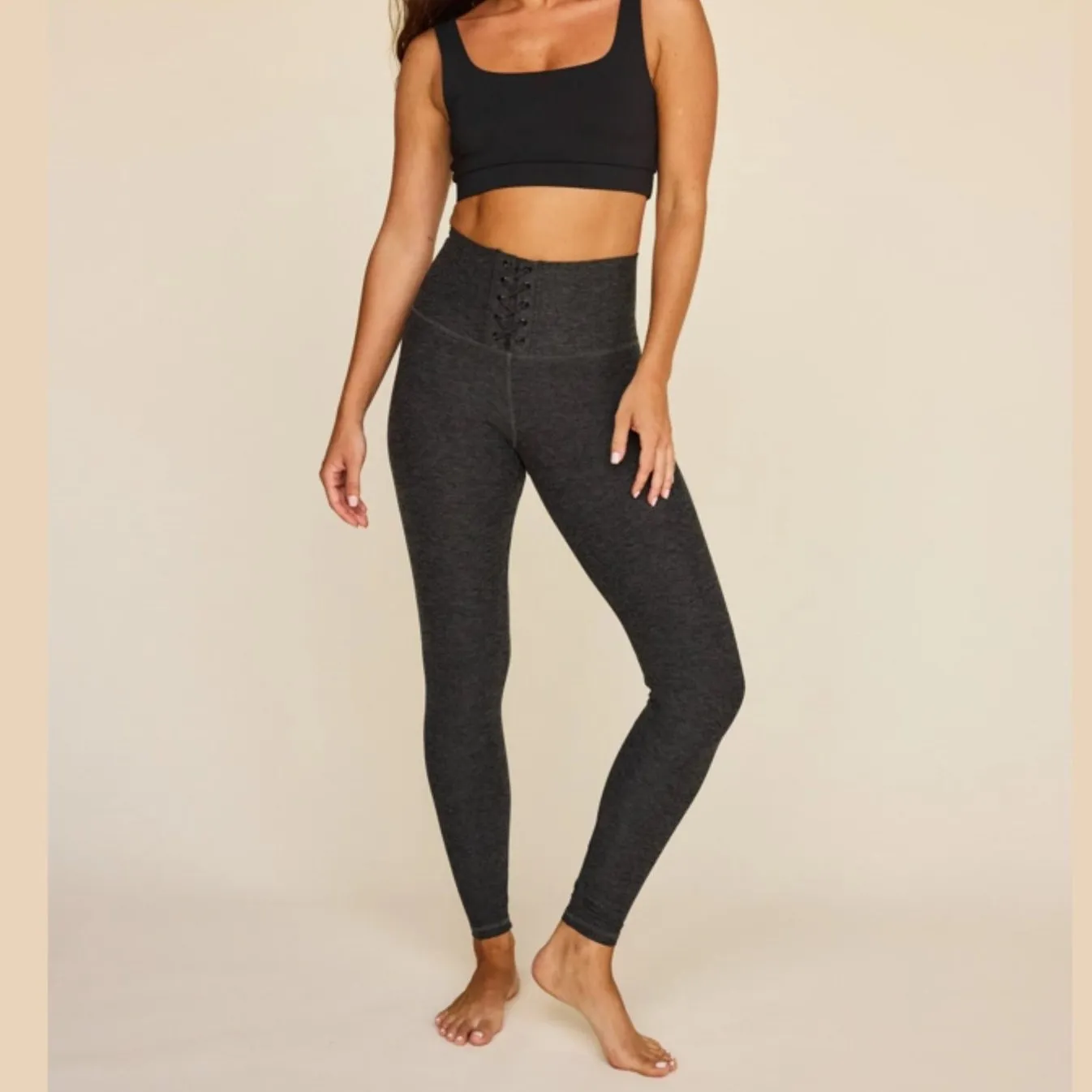 Kennedy Ankle Legging - Charcoal Heather Grey