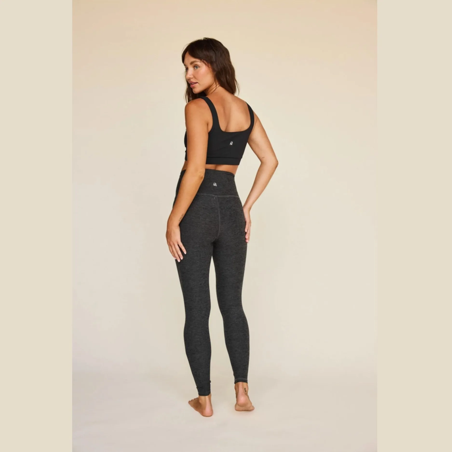 Kennedy Ankle Legging - Charcoal Heather Grey