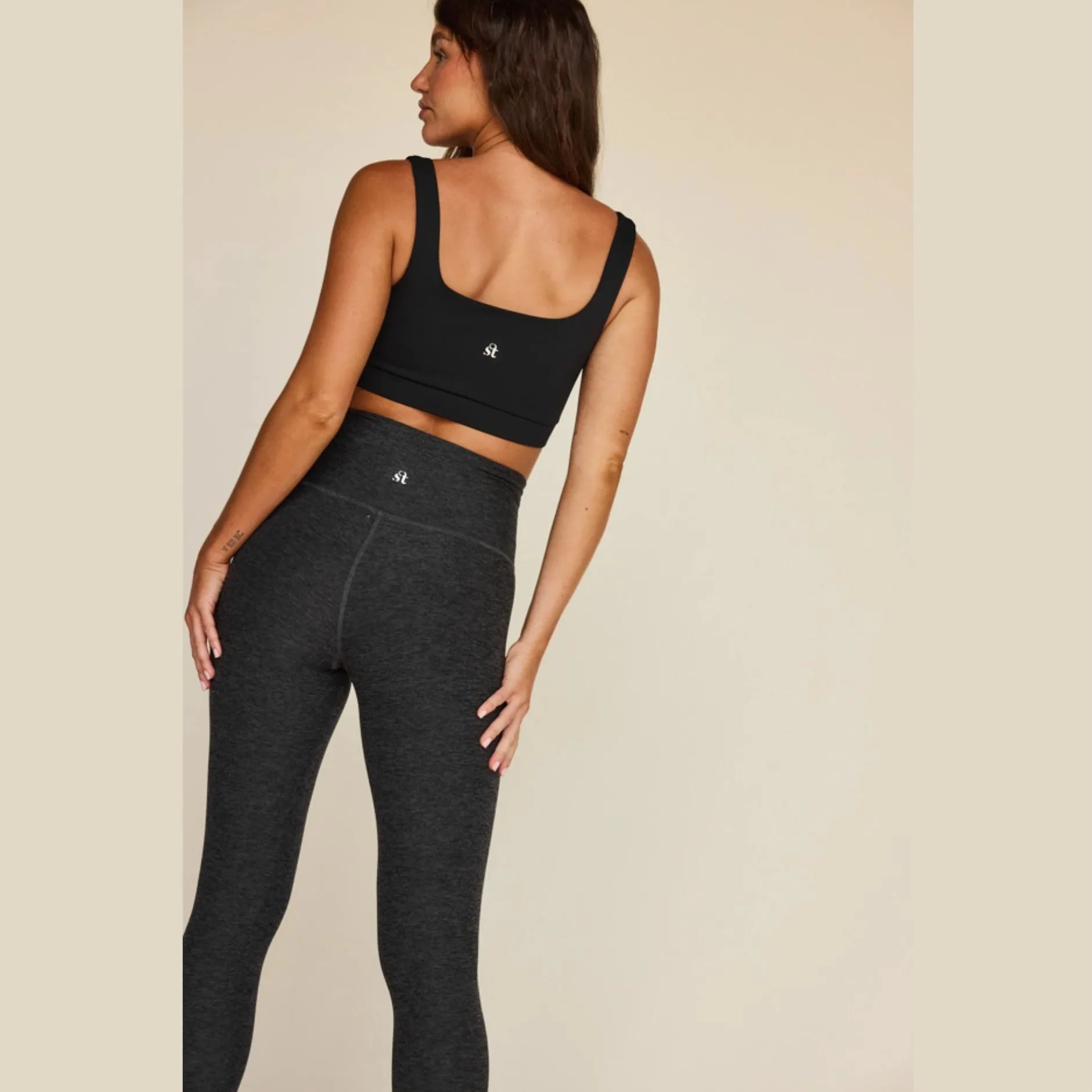 Kennedy Ankle Legging - Charcoal Heather Grey