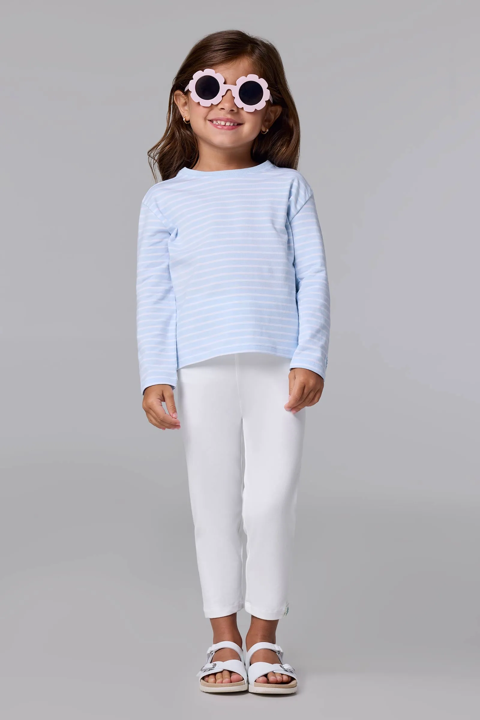 Kid's Monterey Summer Leggings | White