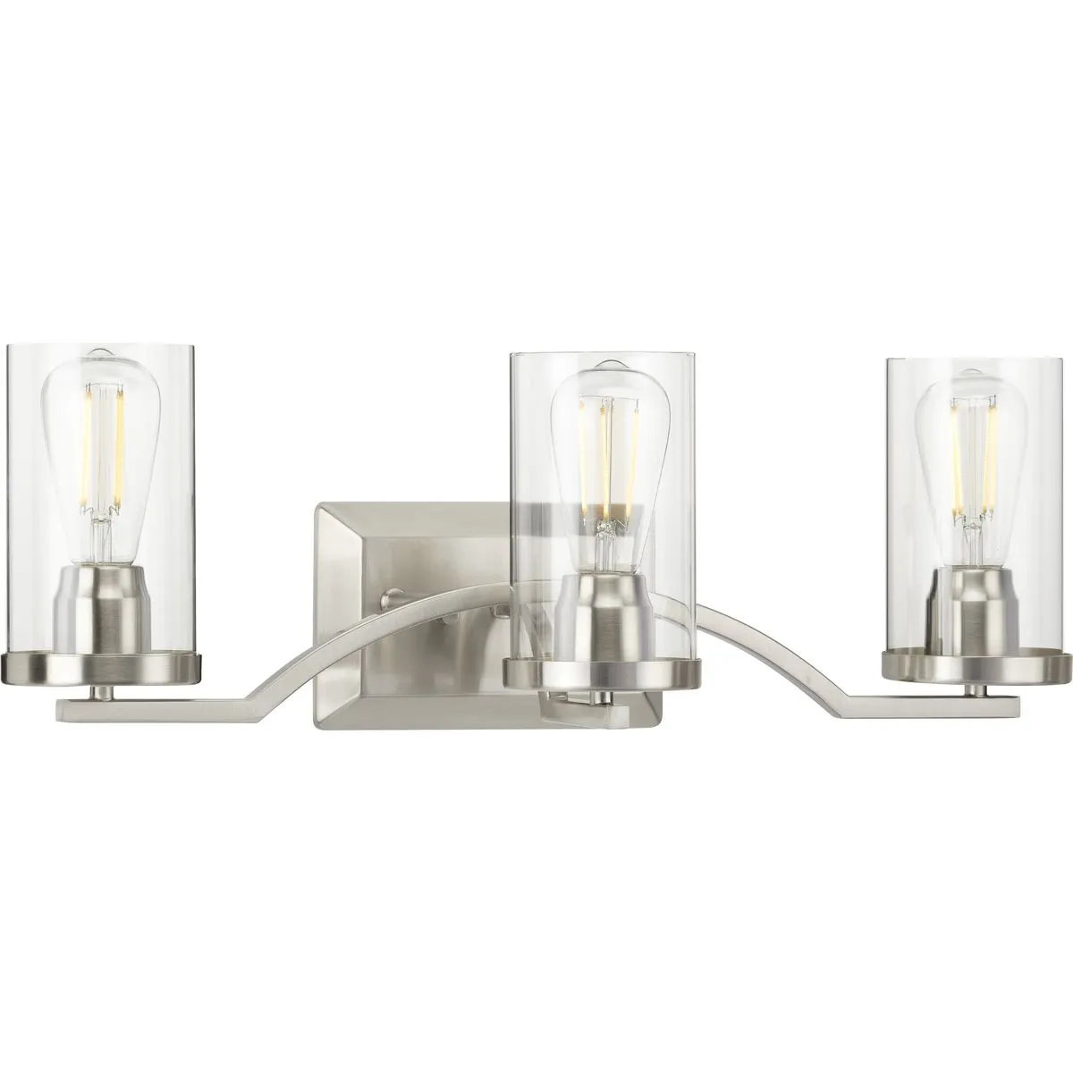 Lassiter Collection Three-Light Clear Glass Bath Vanity Light