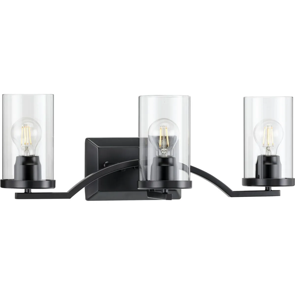 Lassiter Collection Three-Light Clear Glass Bath Vanity Light