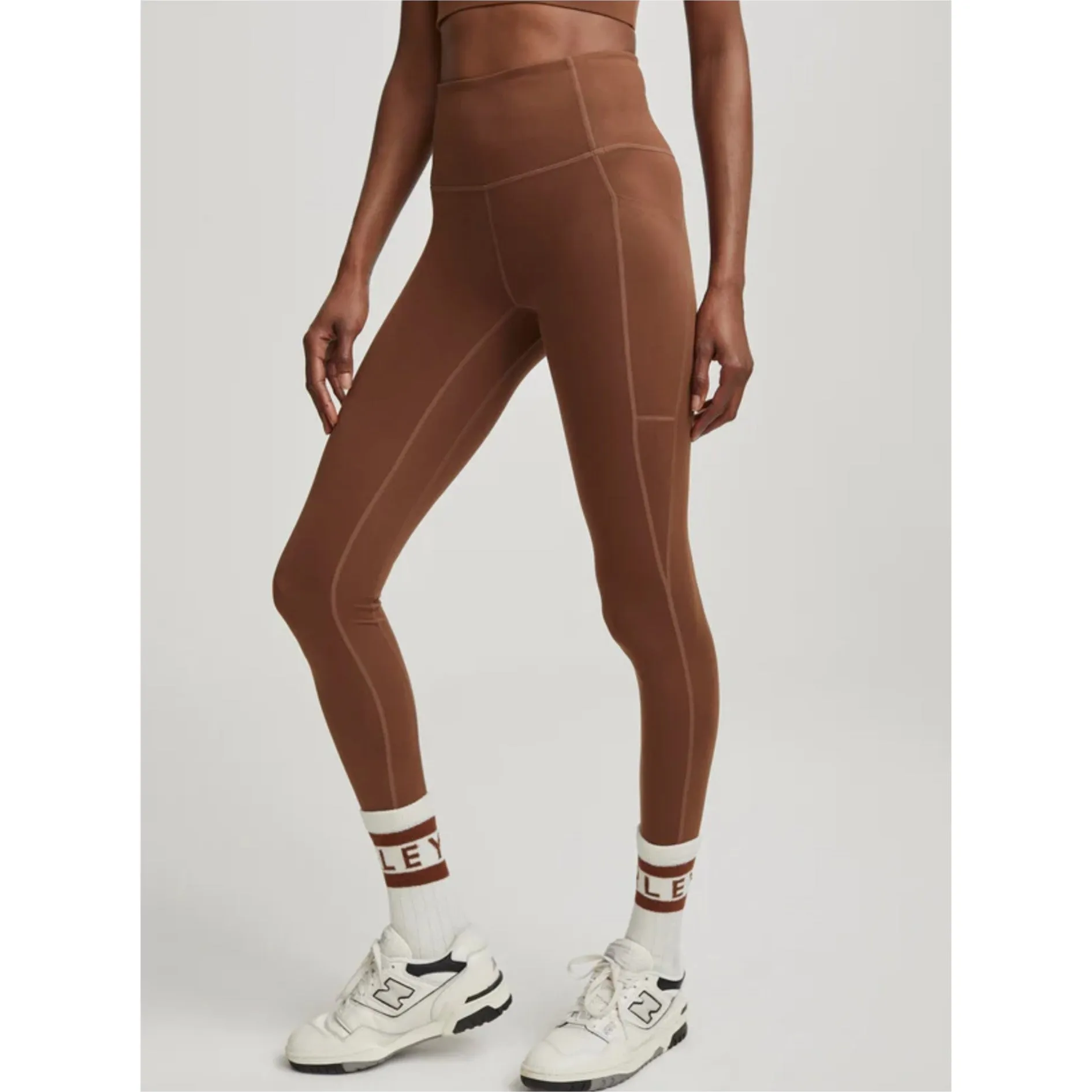 Let's Move 25" High Rise Pocket Leggings - Cocoa Brown
