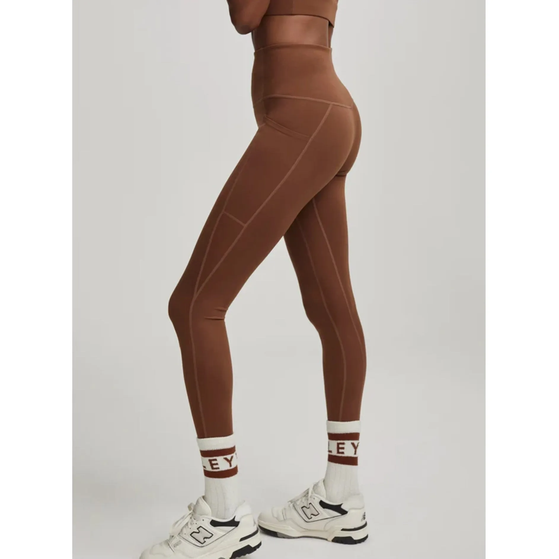 Let's Move 25" High Rise Pocket Leggings - Cocoa Brown