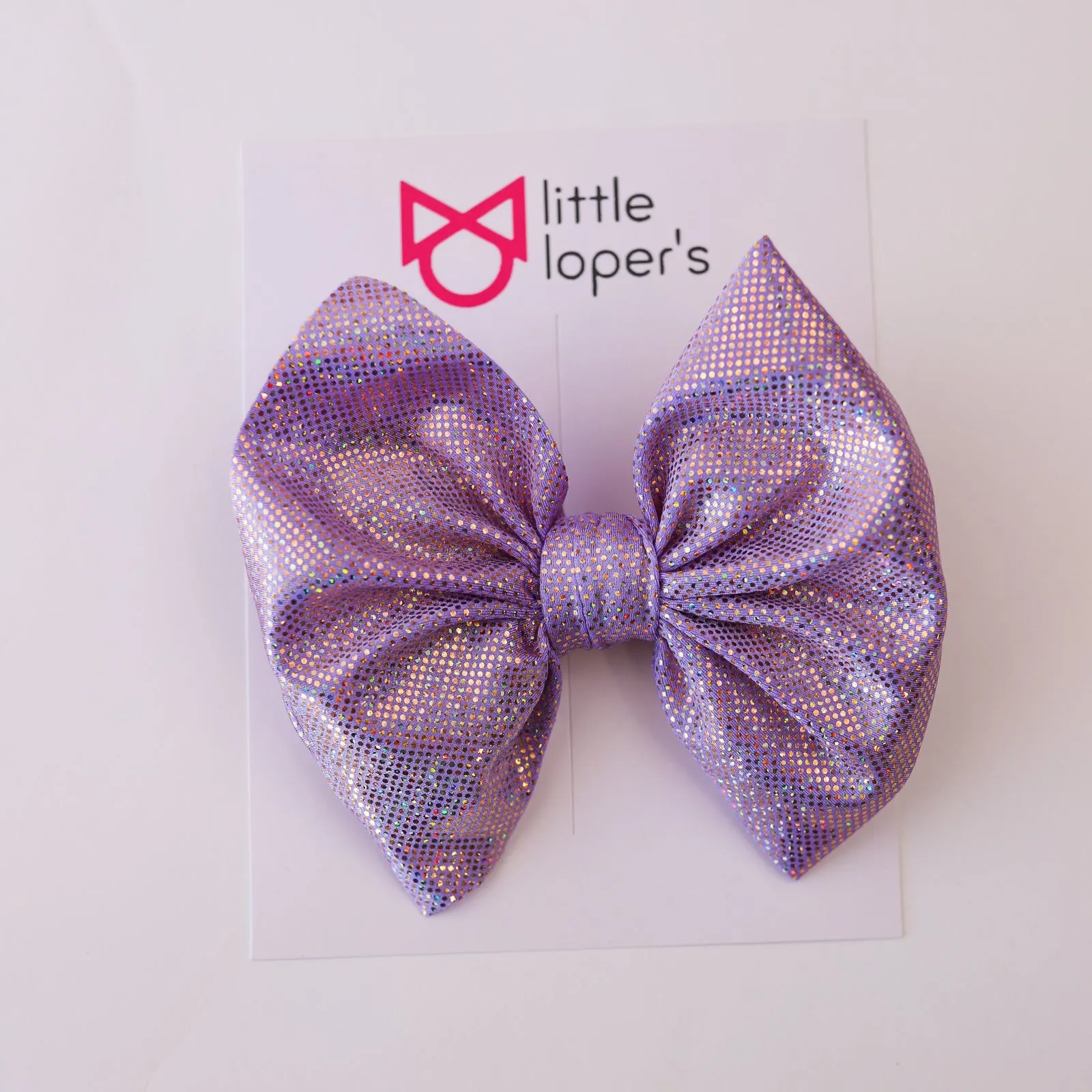 Lilac Spring Shimmer Bow