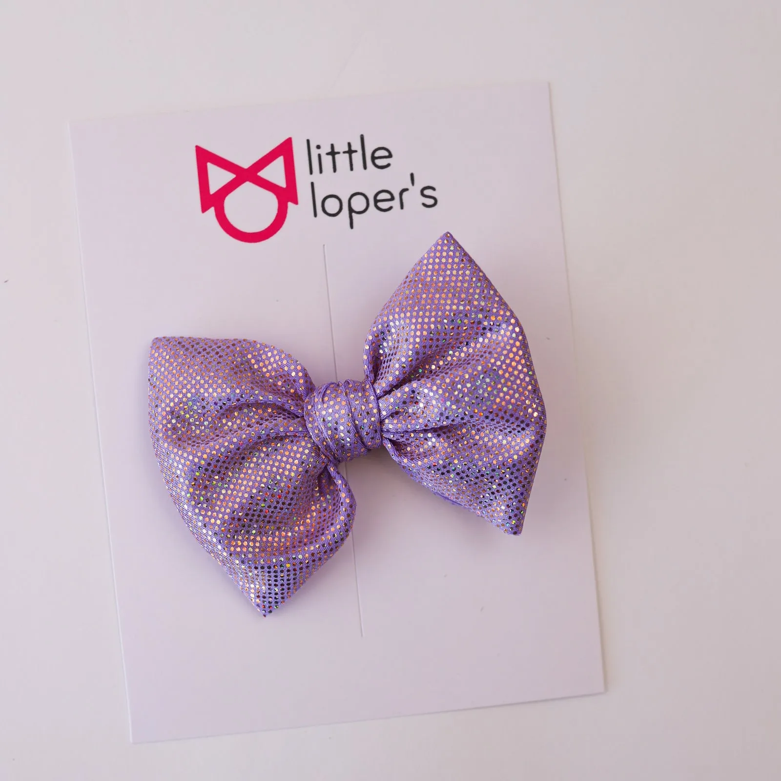 Lilac Spring Shimmer Bow