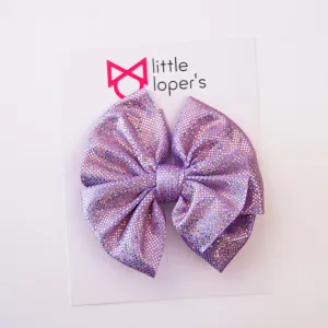 Lilac Spring Shimmer Bow
