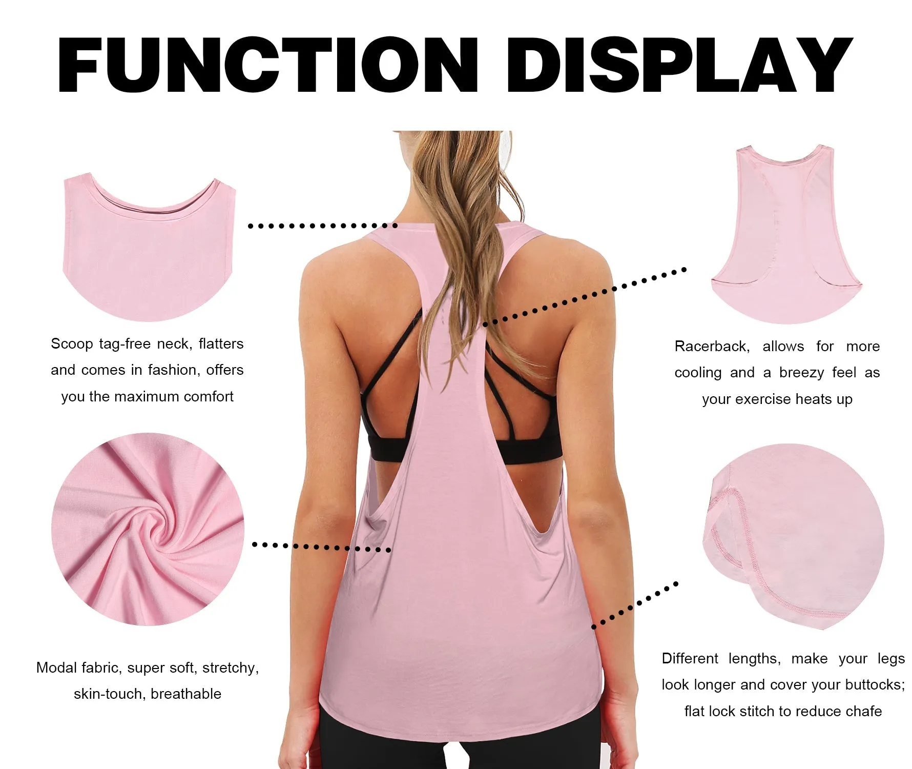 Low Cut Loose Fit Tank Top lightpink_yoga