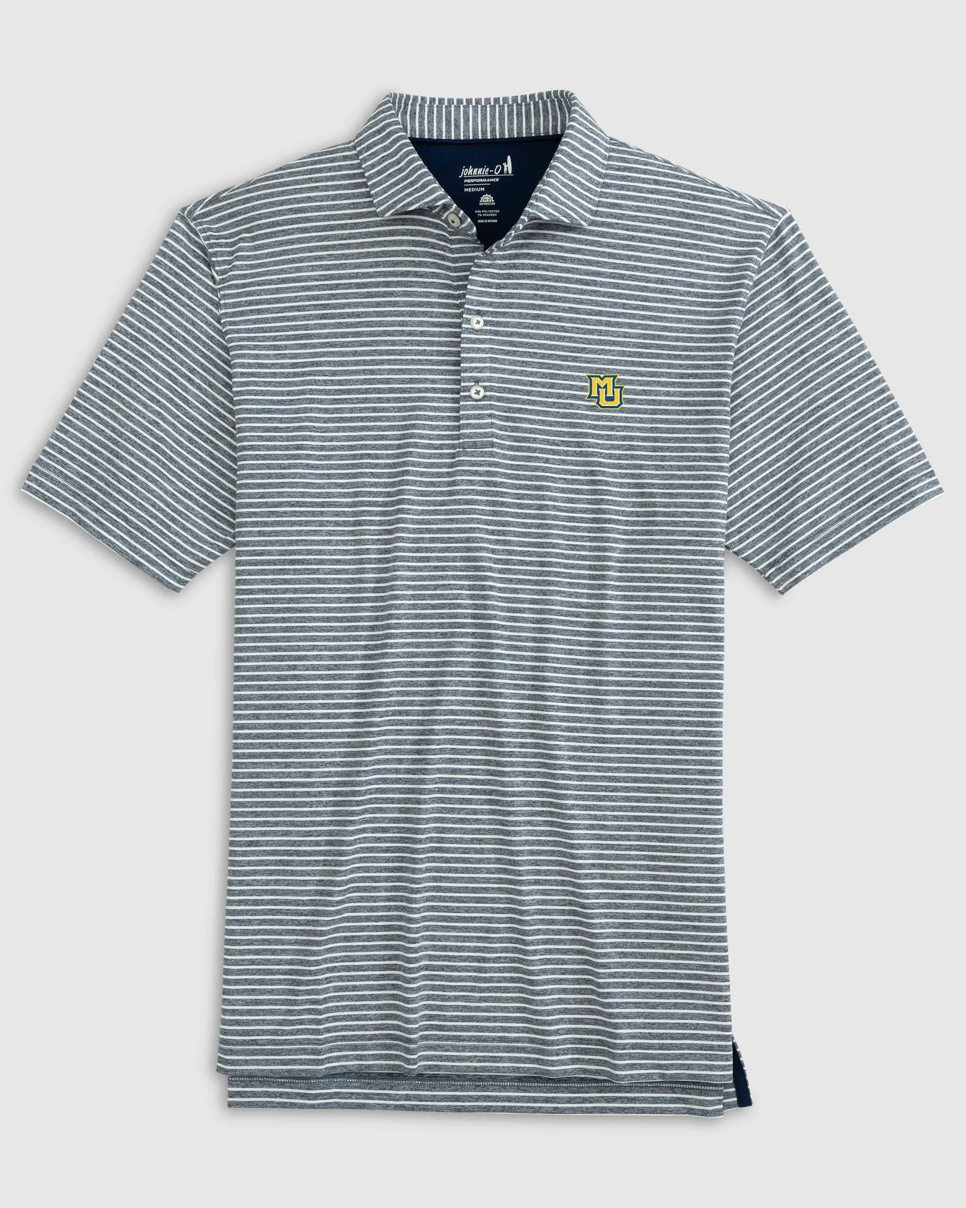 Marquette Clipperr Striped Jersey Performance Polo