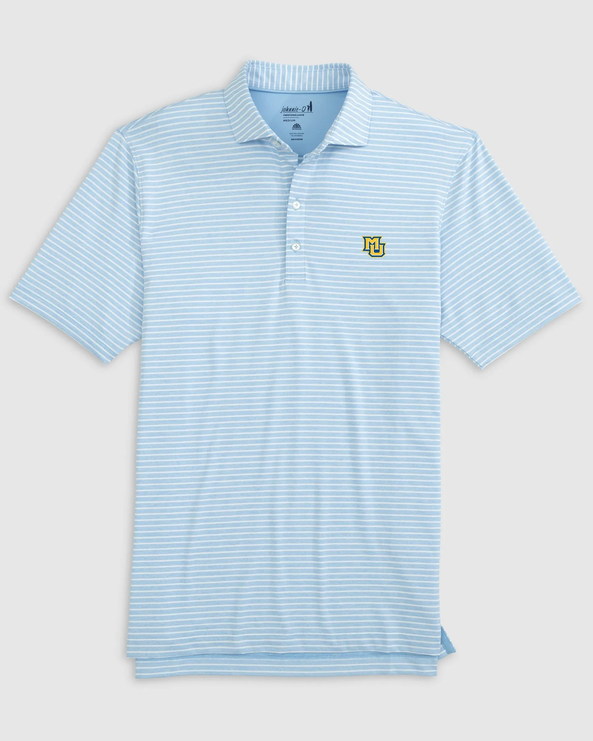 Marquette Clipperr Striped Jersey Performance Polo