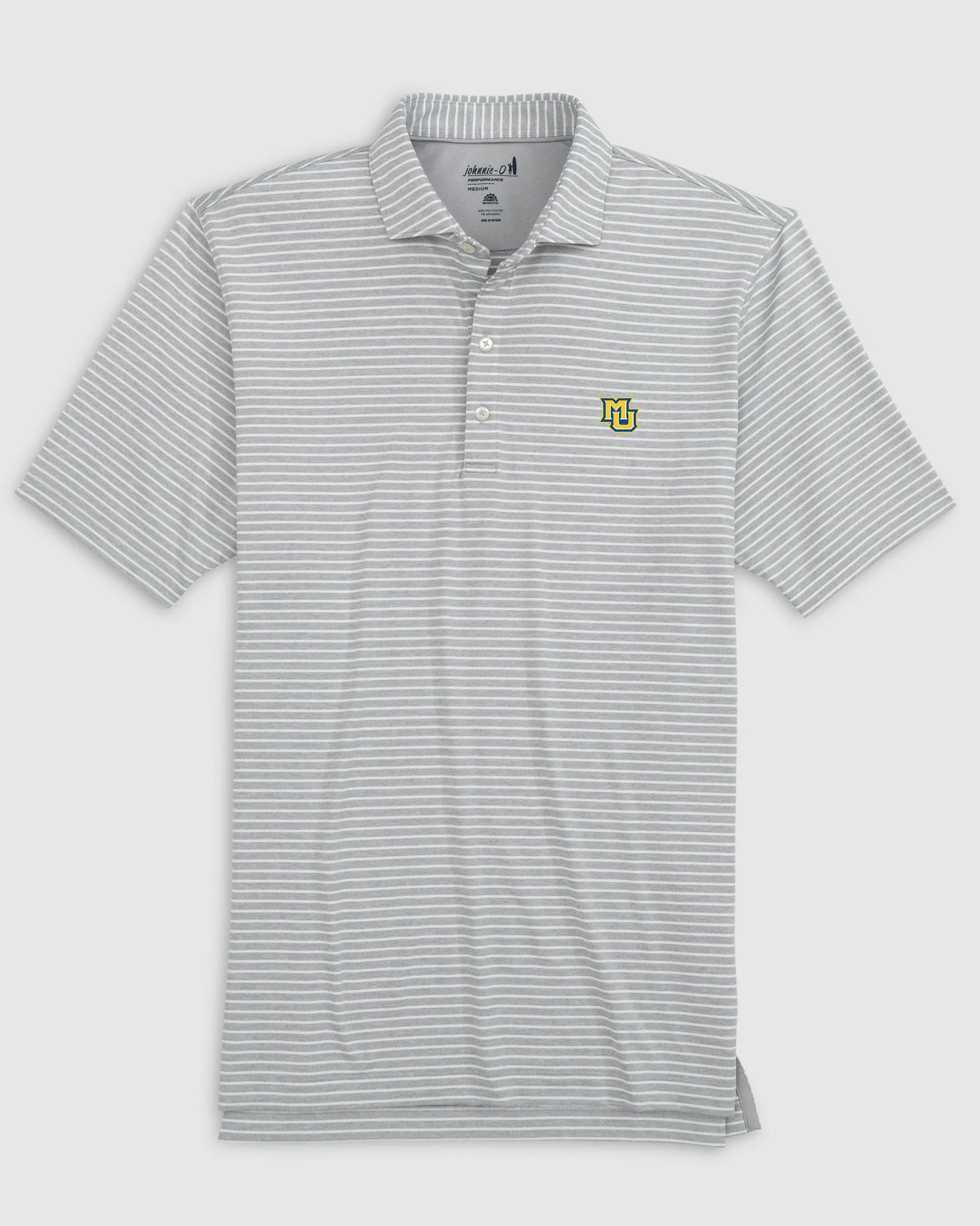 Marquette Clipperr Striped Jersey Performance Polo