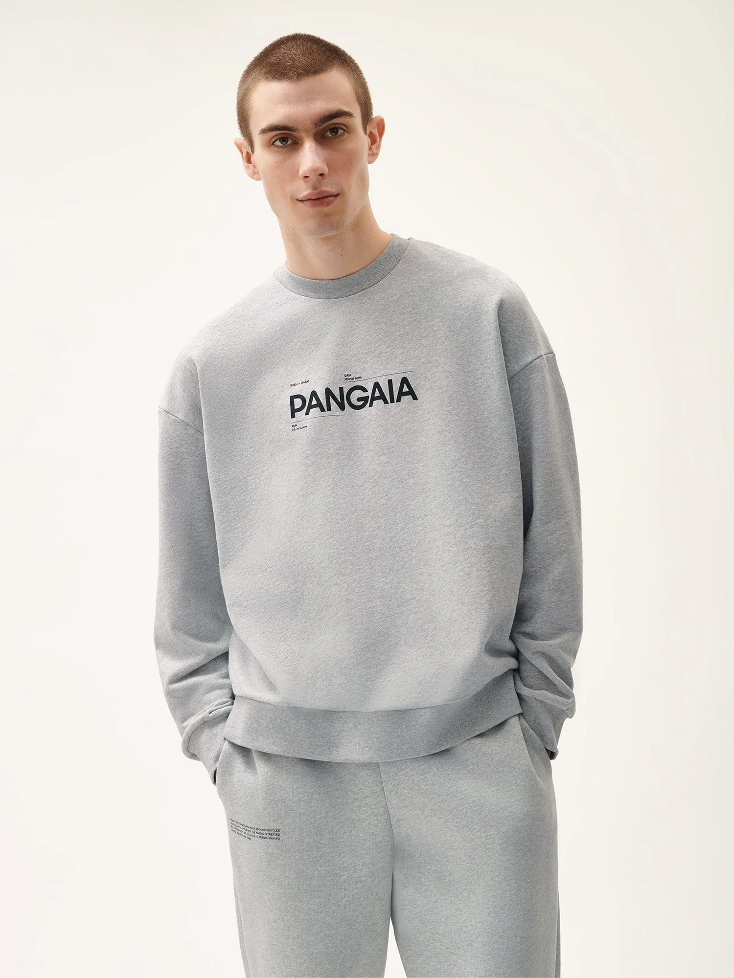 Mens 365 Midweight Definition Sweatshirt—grey-marl