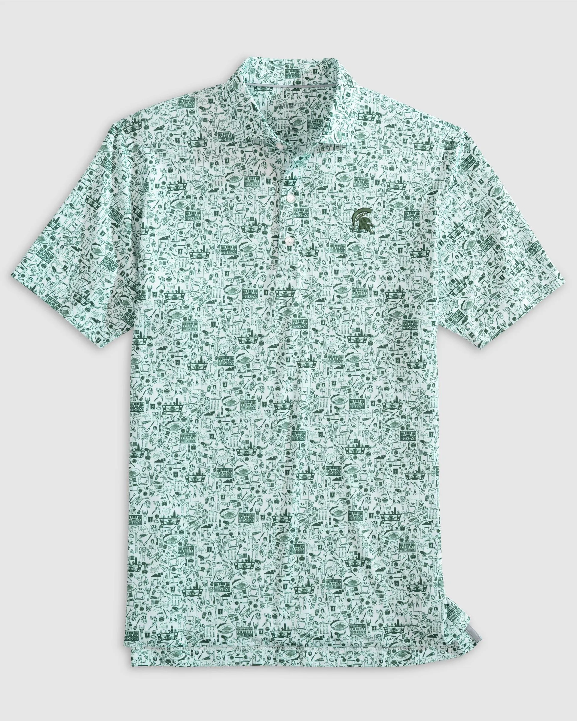 Michigan State Tailgater 2.0 Printed Jersey Performance Polo