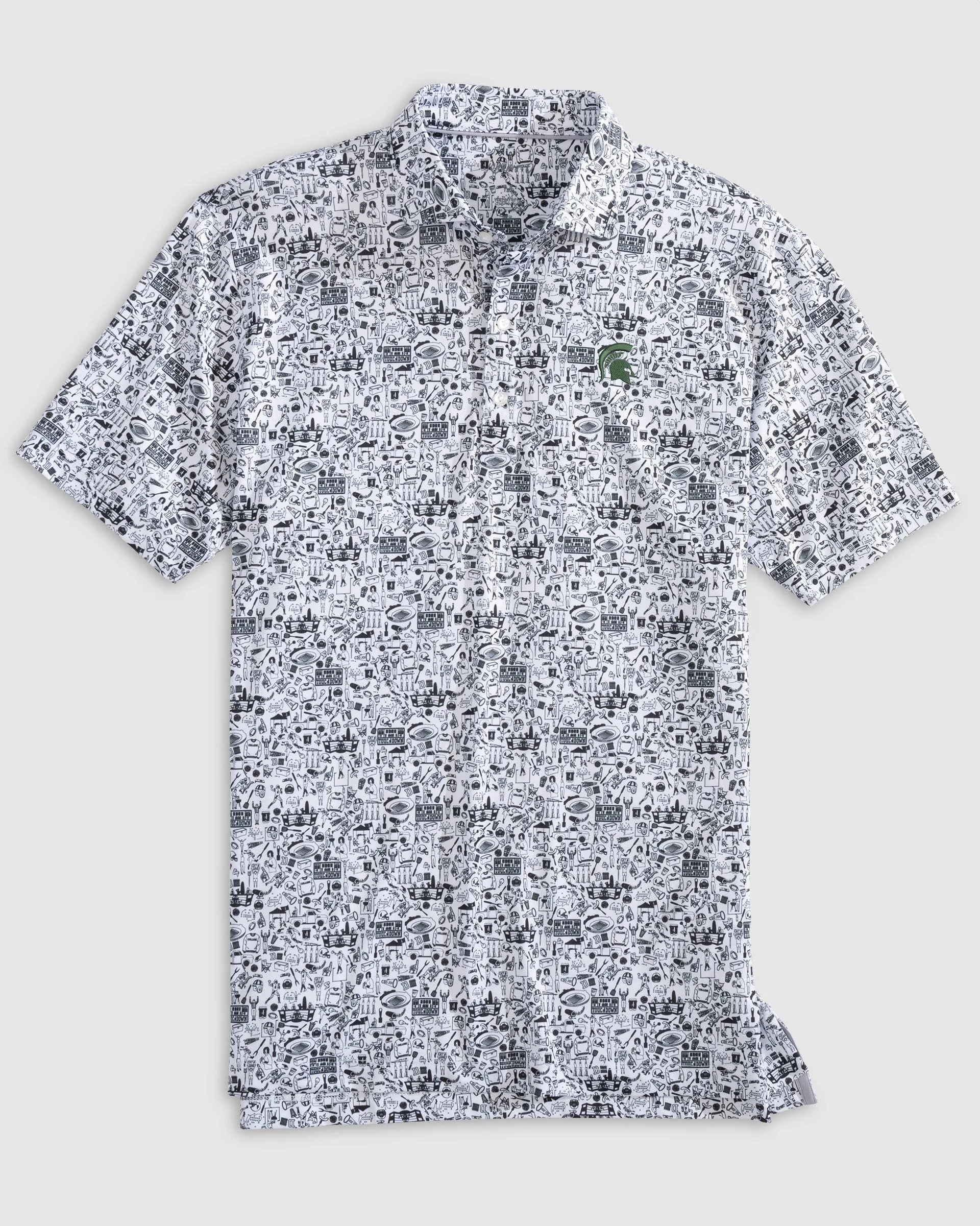 Michigan State Tailgater 2.0 Printed Jersey Performance Polo