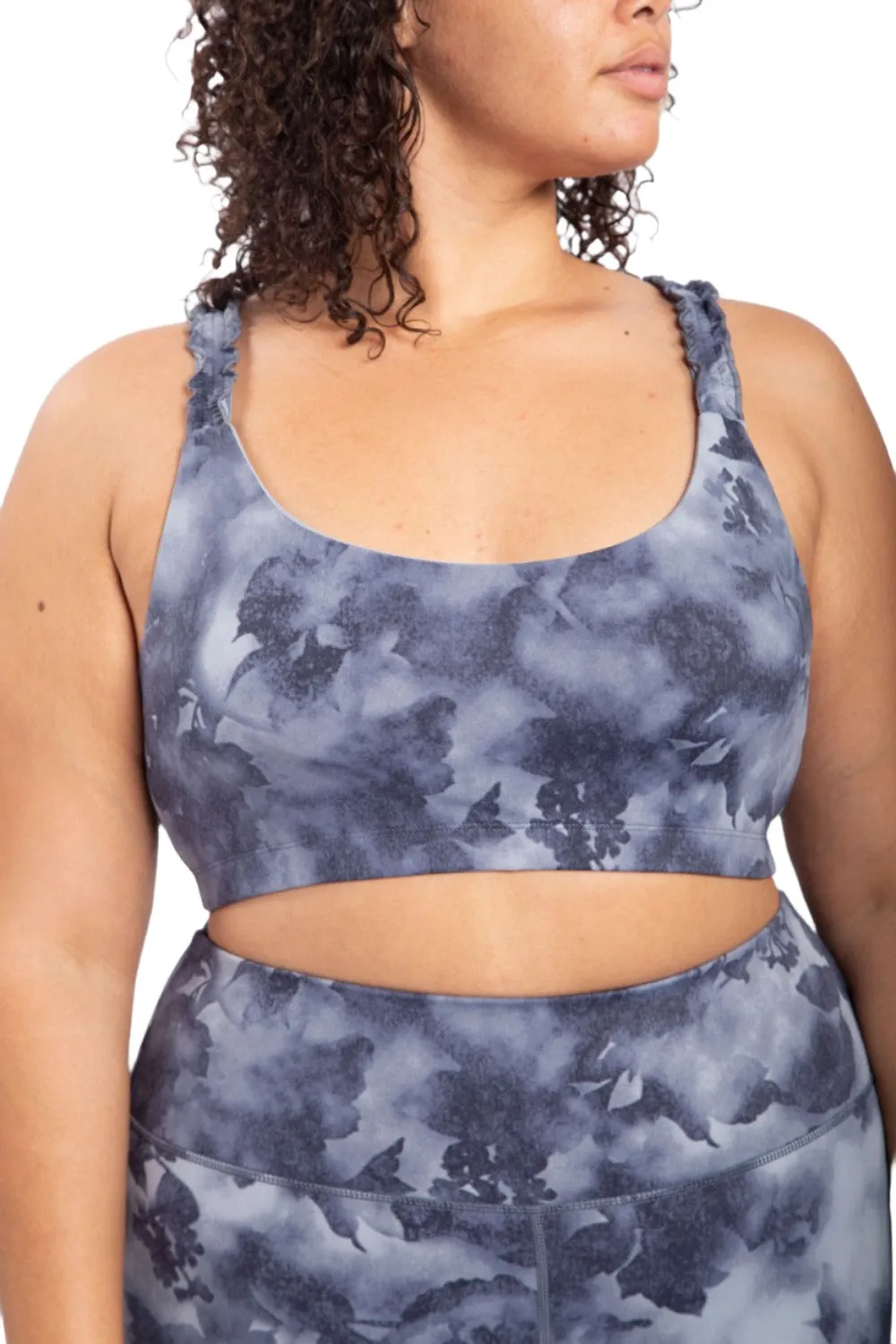 Mono B Watercolor Print Bra Top AT-A1115 Plus