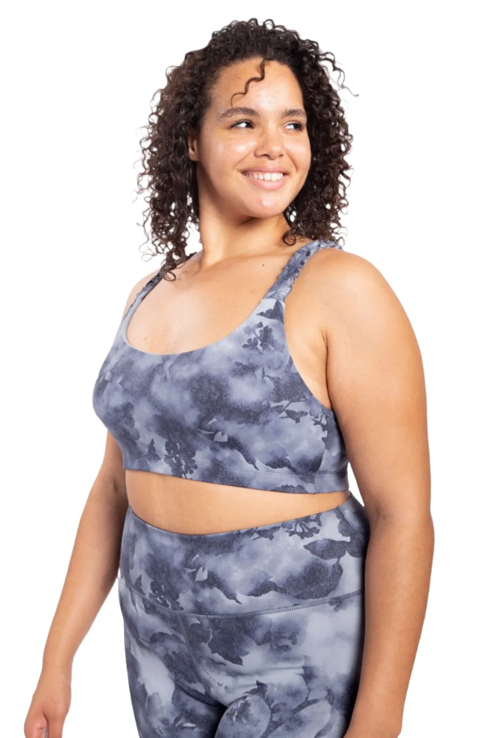 Mono B Watercolor Print Bra Top AT-A1115 Plus