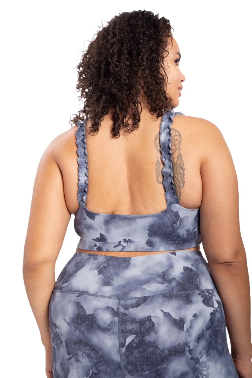 Mono B Watercolor Print Bra Top AT-A1115 Plus