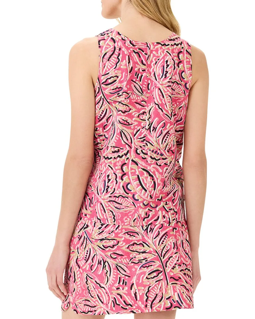 NIC ZOE Tech Stretch Shadow Floral Seamed Tank