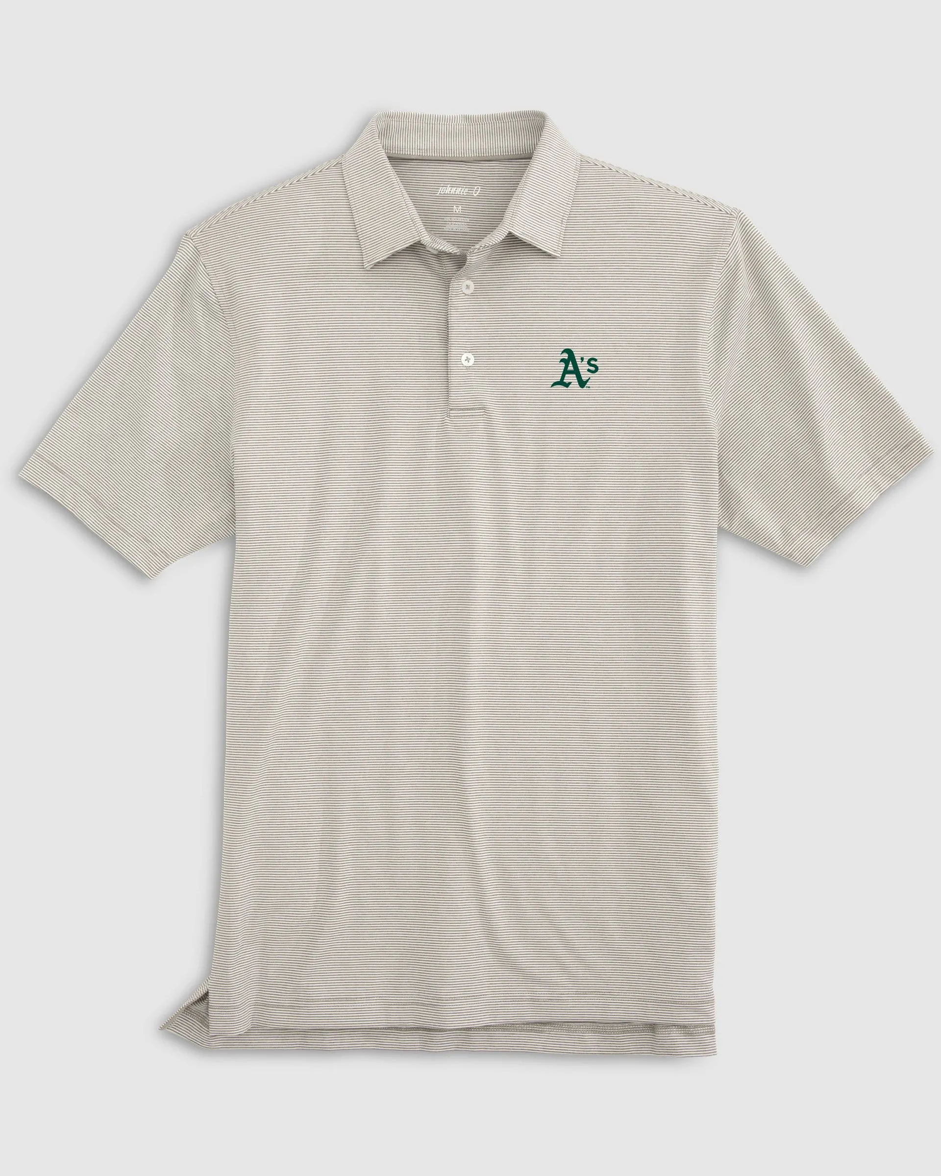 Oakland Athletics Lyndonn Striped Jersey Performance Polo
