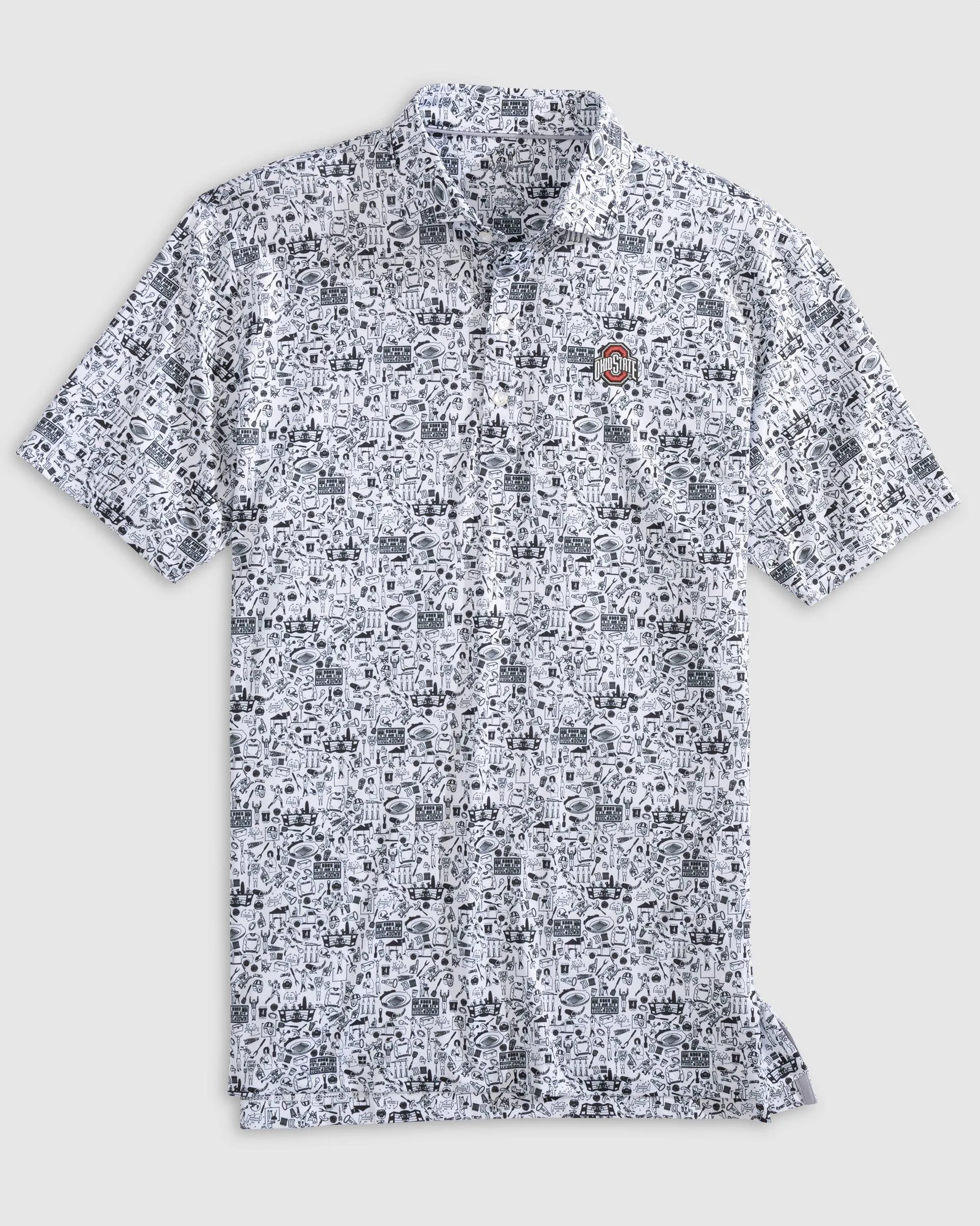Ohio State Tailgater 2.0 Printed Jersey Performance Polo