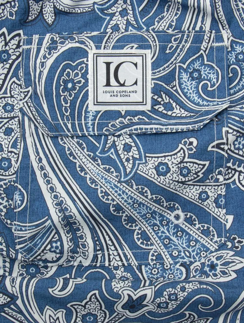 Paisley Print Swimwear Blue