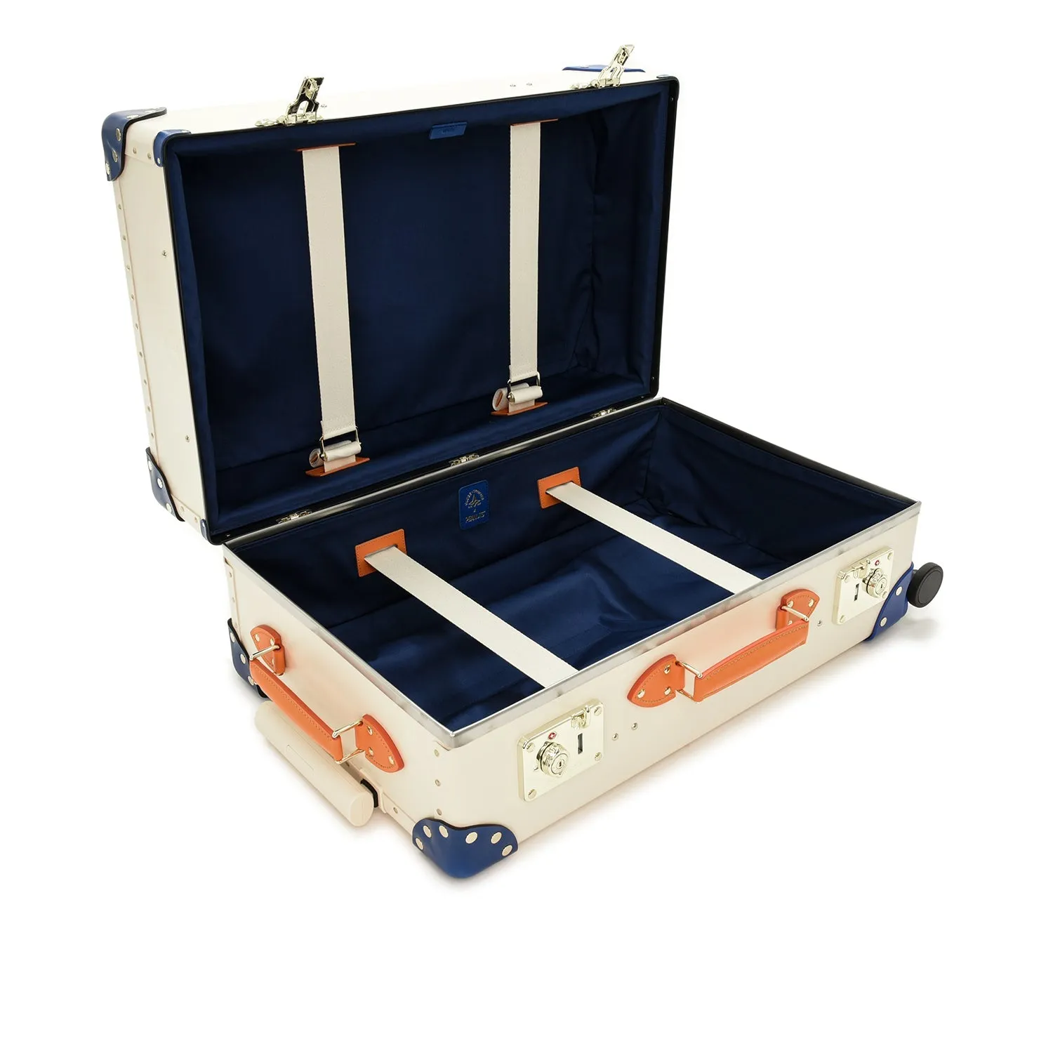 PEANUTS · Medium Check-In - 4 Wheels | Ivory/Blue