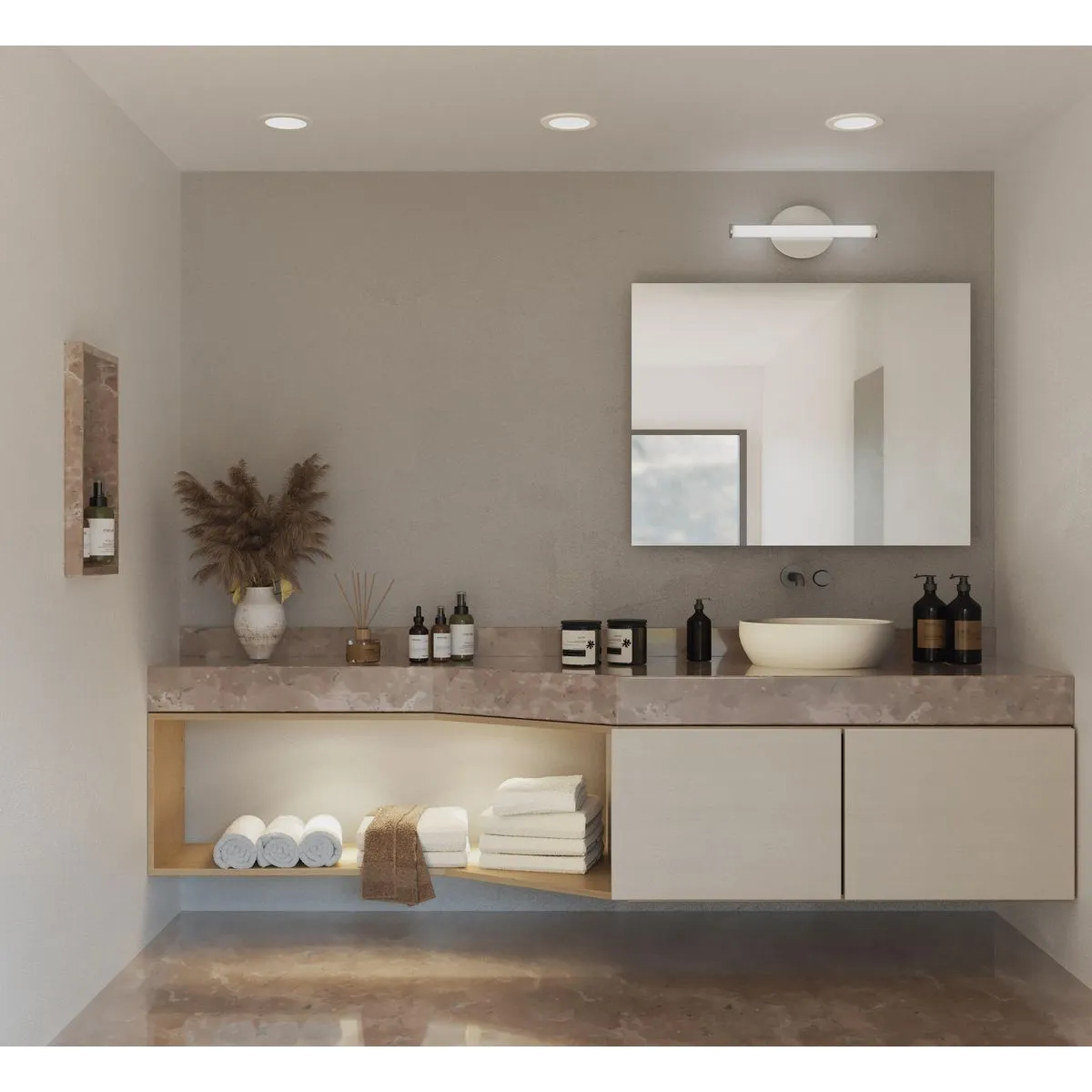 Phase 3 Collection 16 in. Small 3CCT Integrated LED Linear Vanity Light
