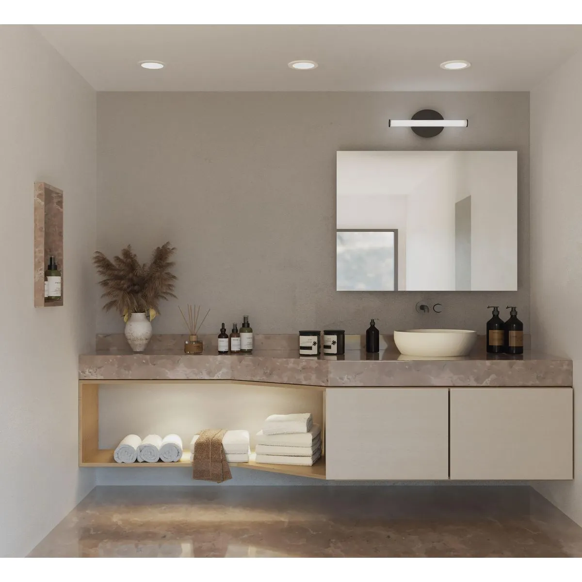 Phase 3 Collection 16 in. Small 3CCT Integrated LED Linear Vanity Light
