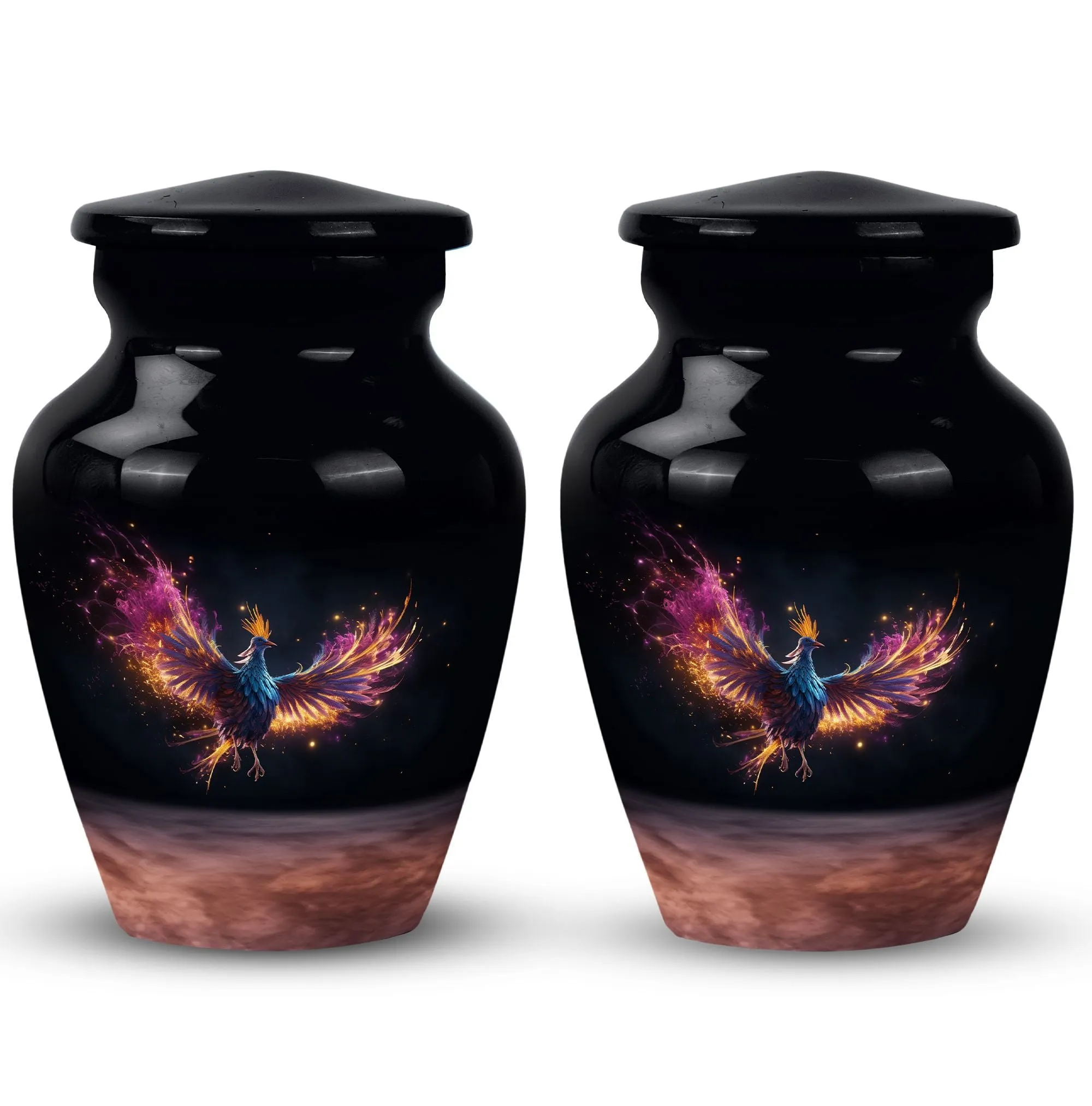Phoenix Bird With Flame Cremation Urn, Spacious & Lightweight Urn