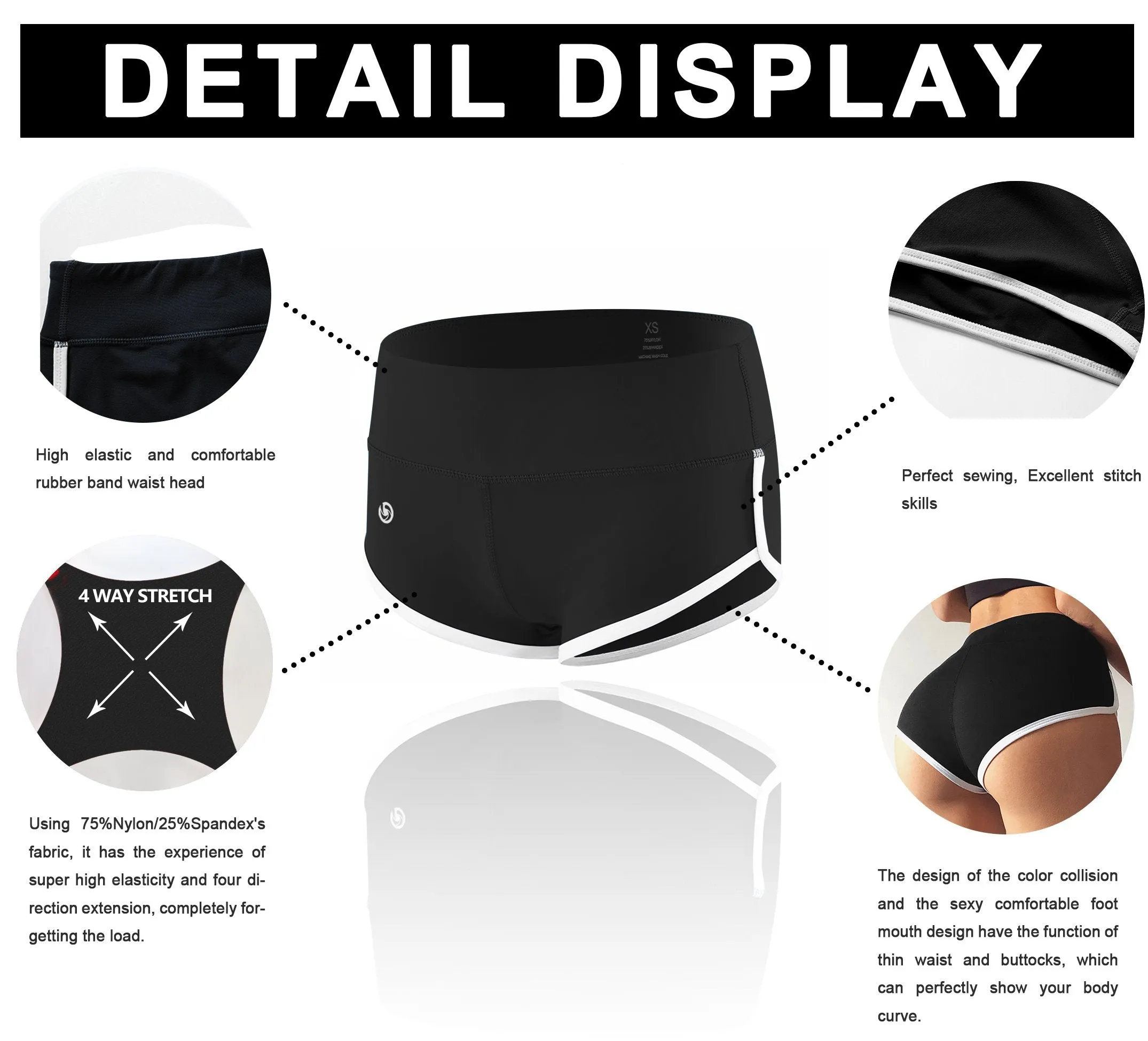 Printed Booty Yoga Shorts dimgray brushcamo_yoga