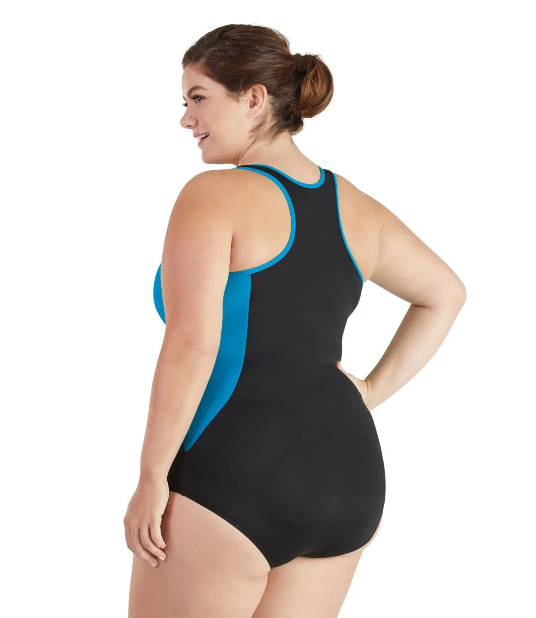 QuikEnergy Zip Tank Suit Turq and Black - FINAL SALE