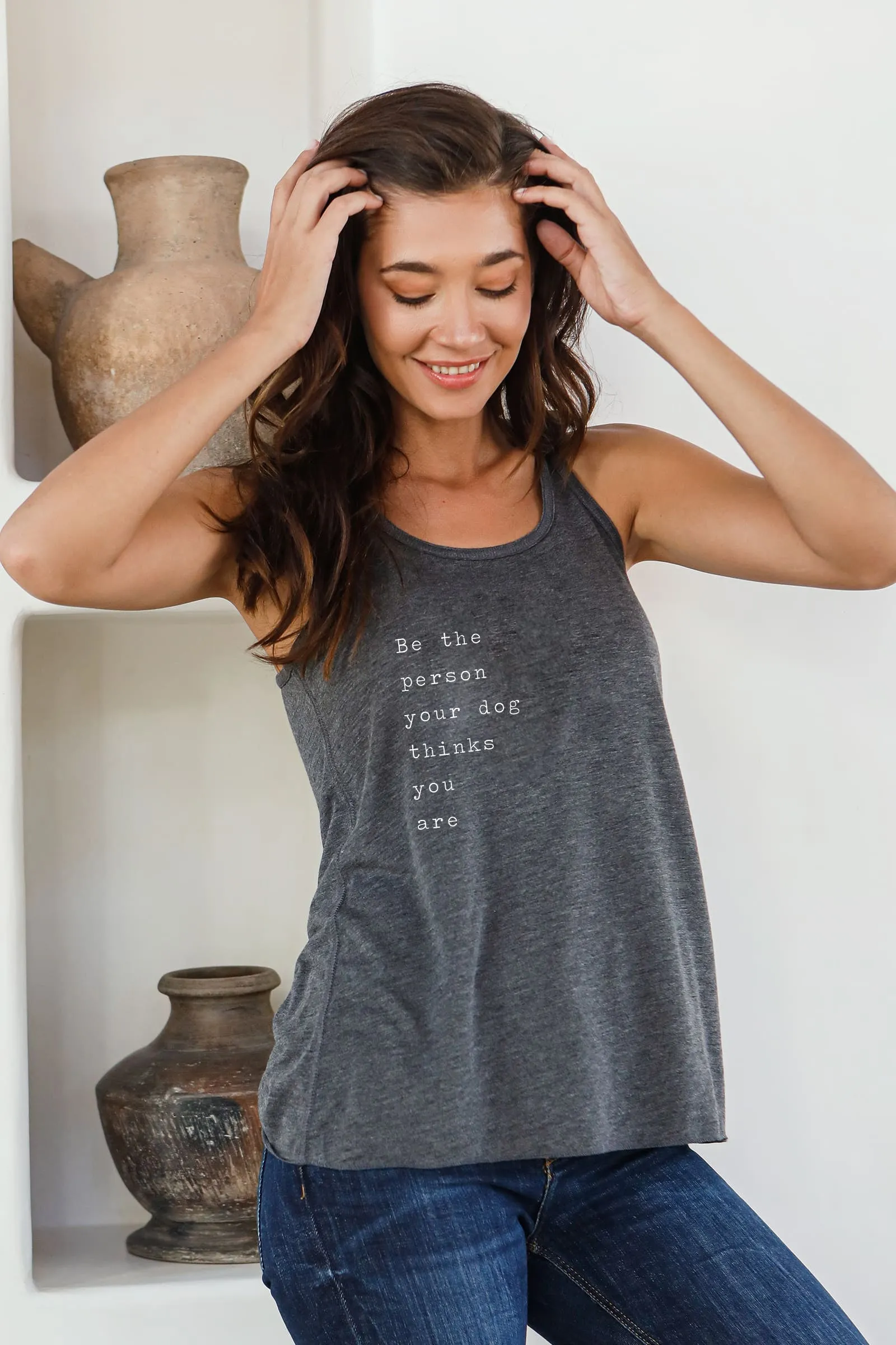 "Dog Thinks You Are" Flowy Tank