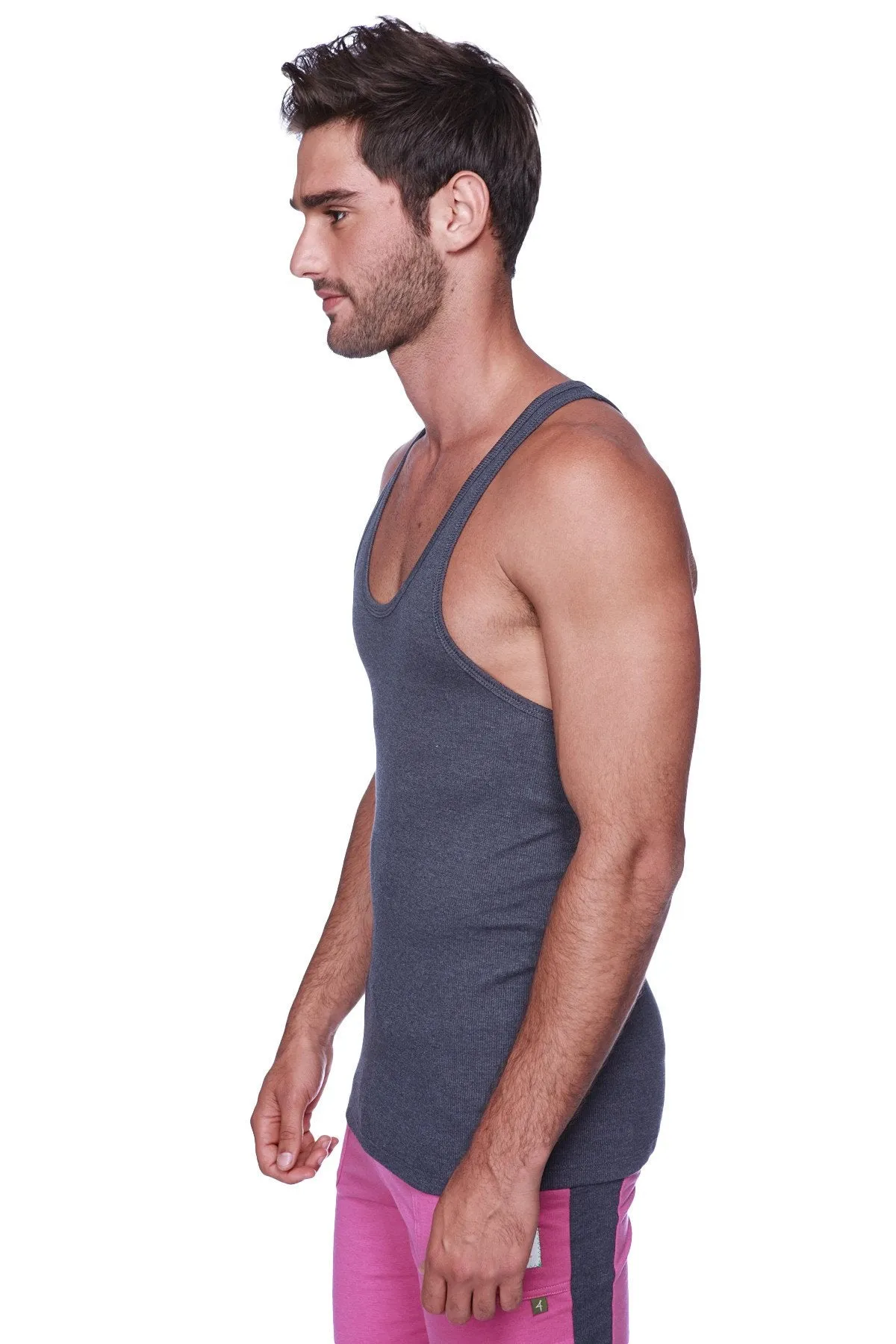 Racerback Yoga Tank Top (Charcoal)