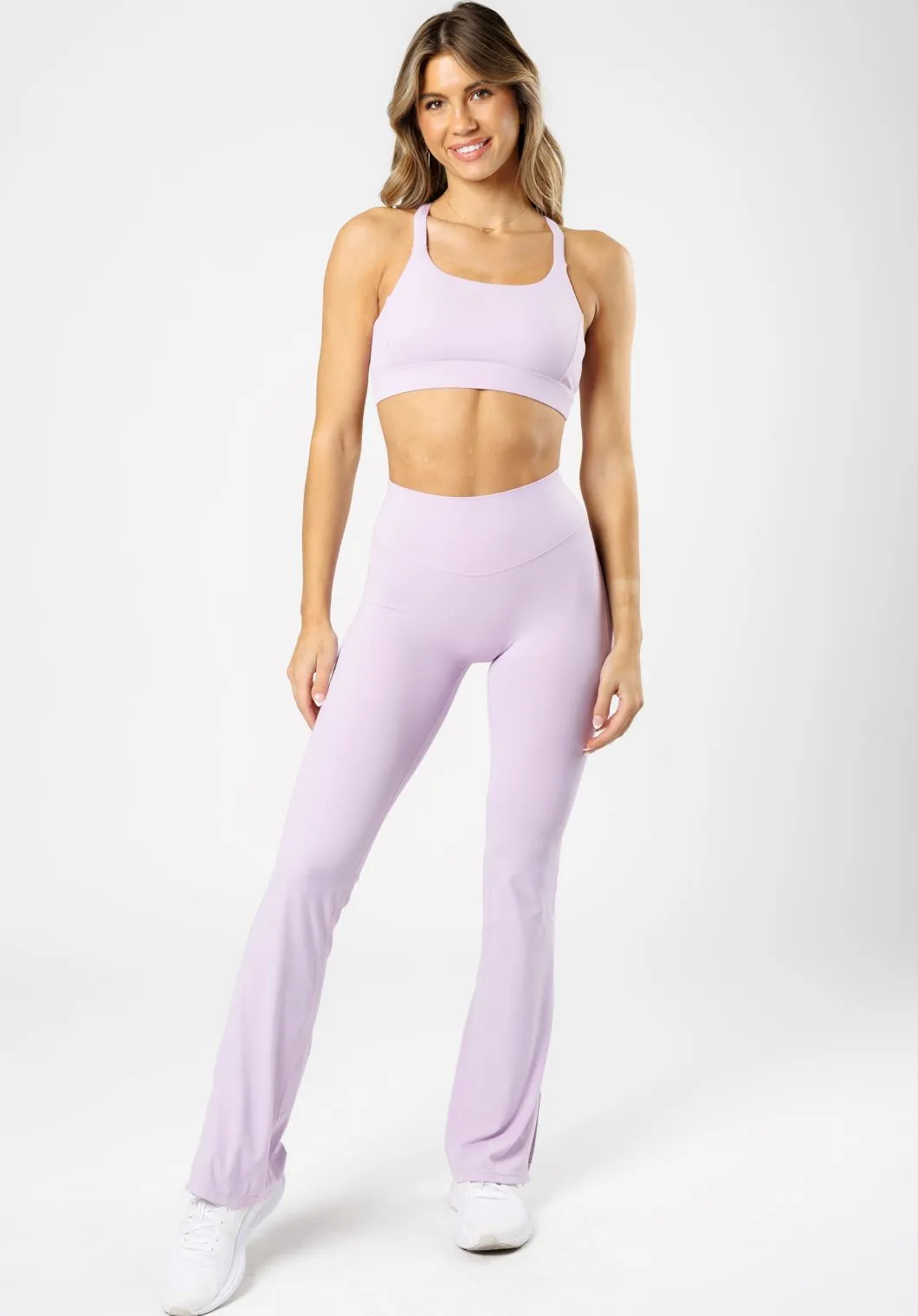 RecStretch Original Sculptseam® Plus Flare Legging 34" Pastel Lilac