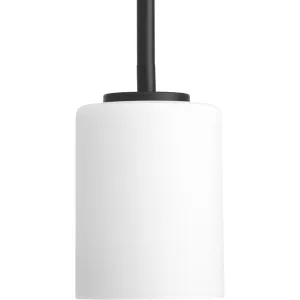 Replay Collection One-Light Etched White Glass Mini-Pendant Light