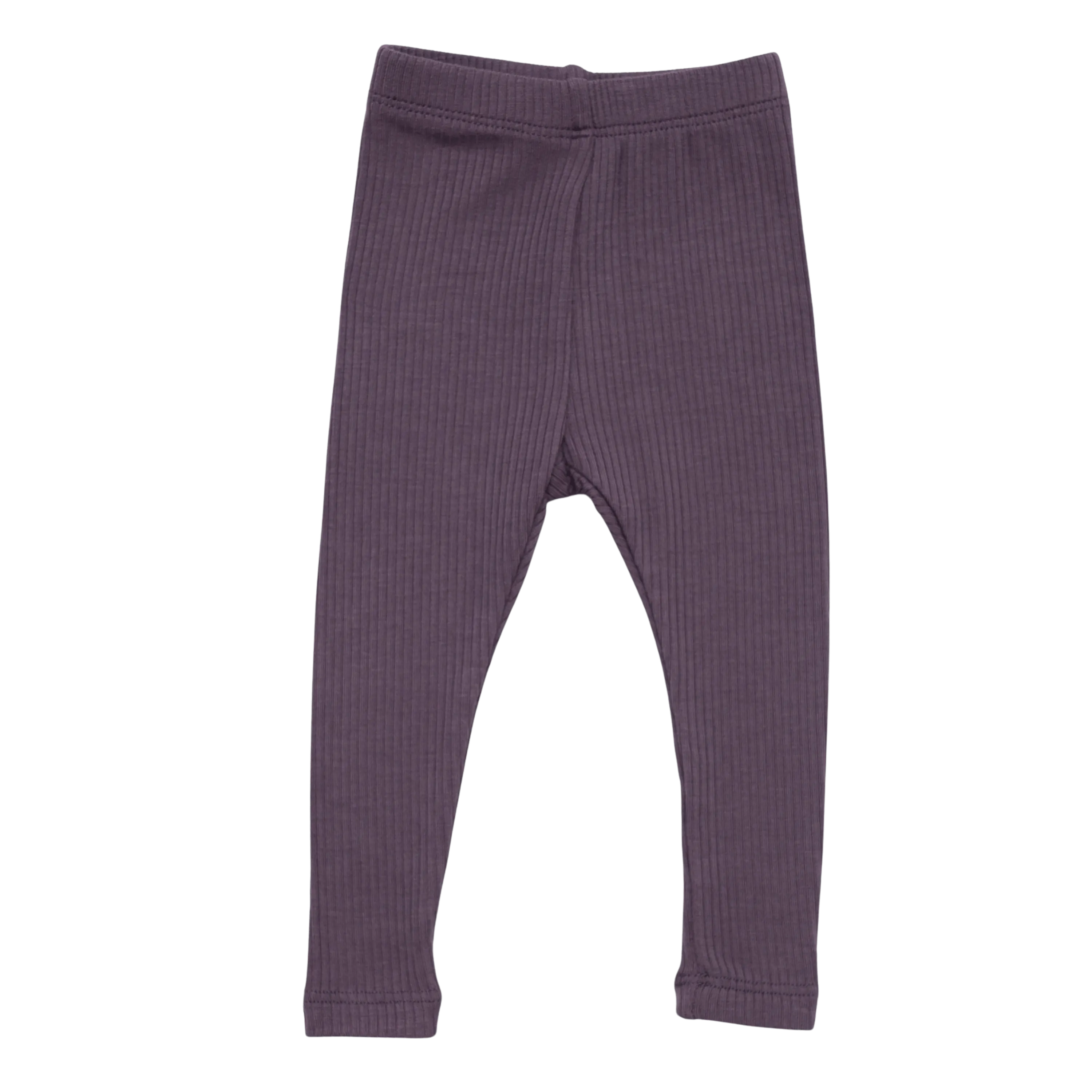 Ribbed Leggings in Currant