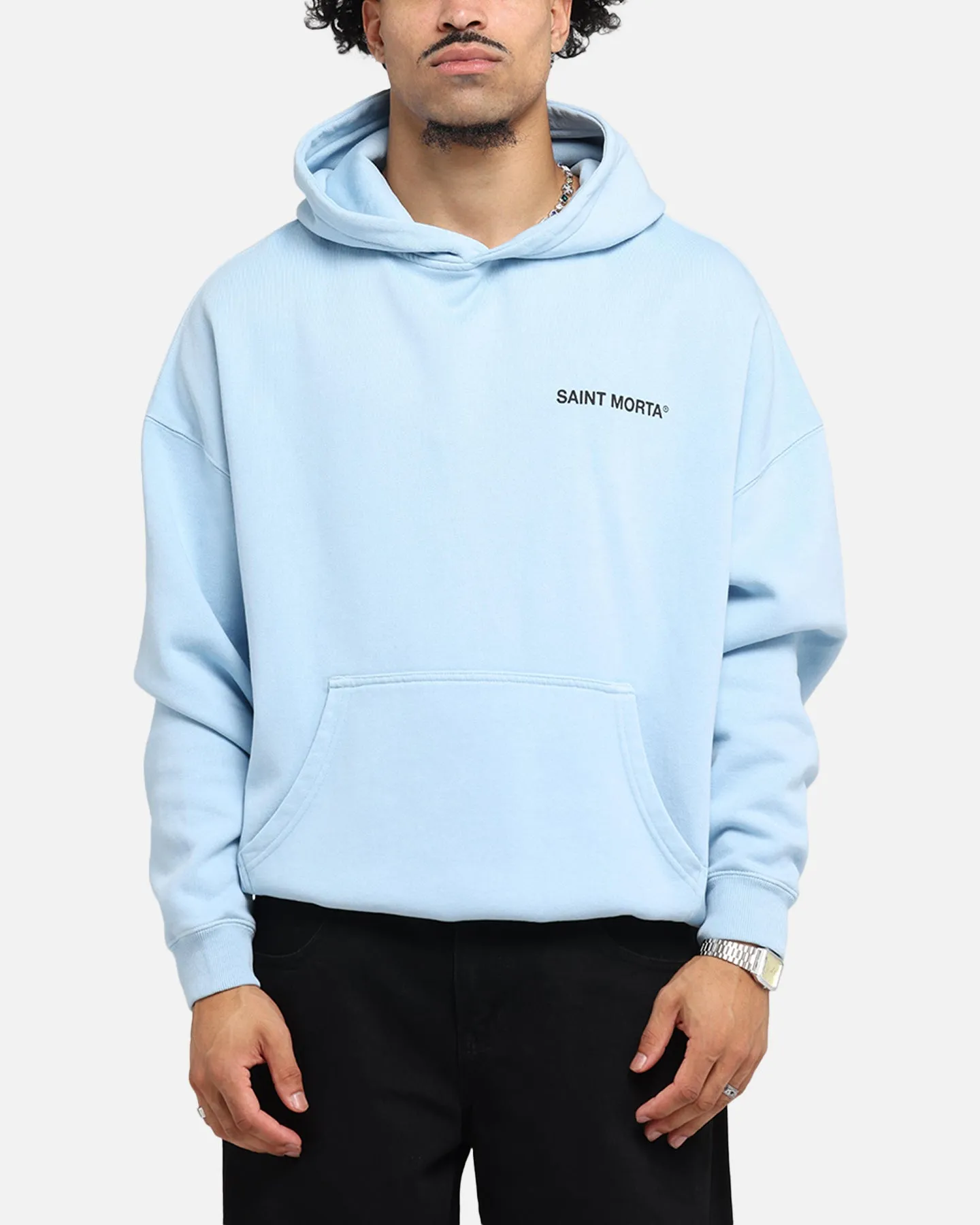 Saint Morta Awakening Boxy Hoodie Light Blue