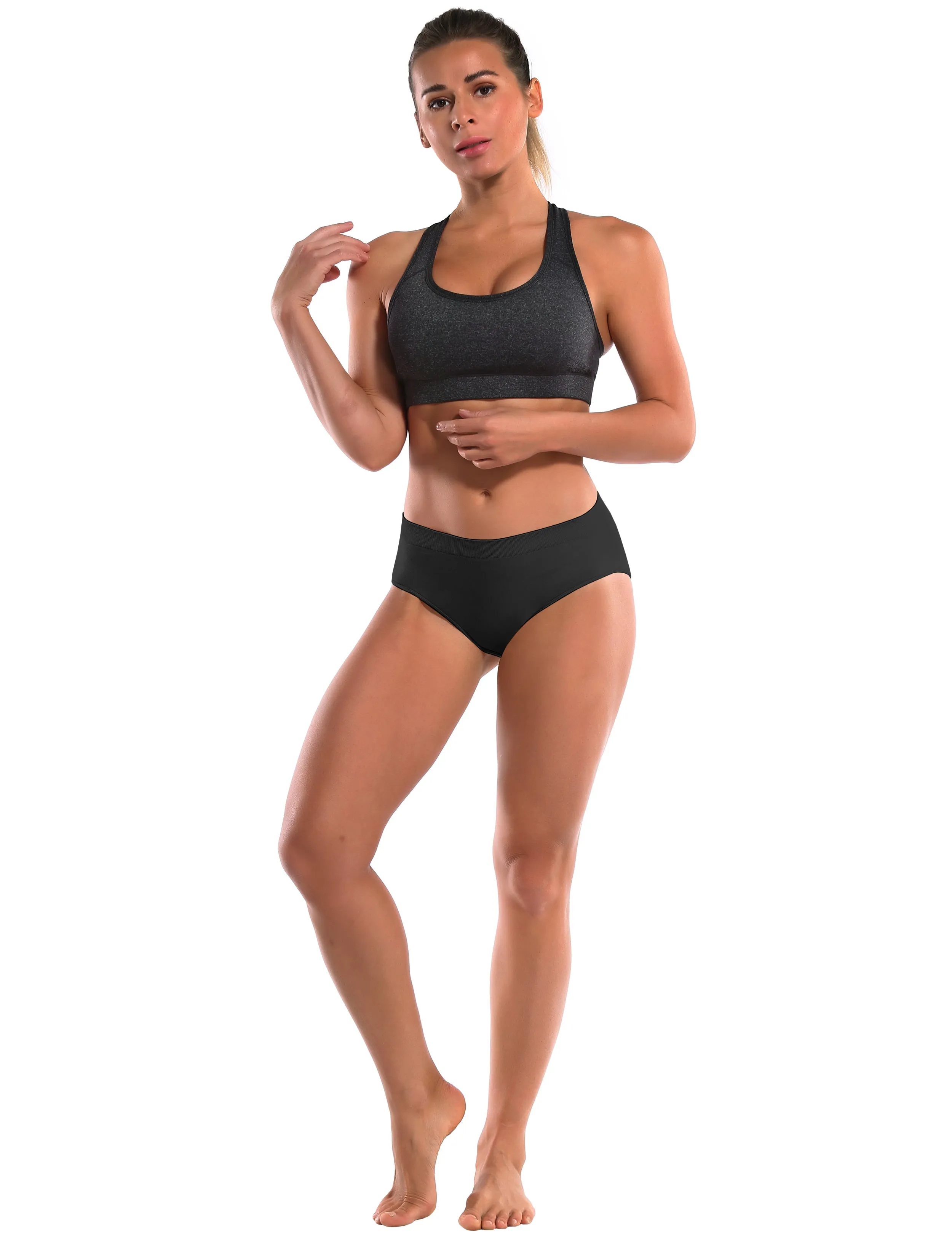 Seamless Sports Bikini Underwear black_yoga