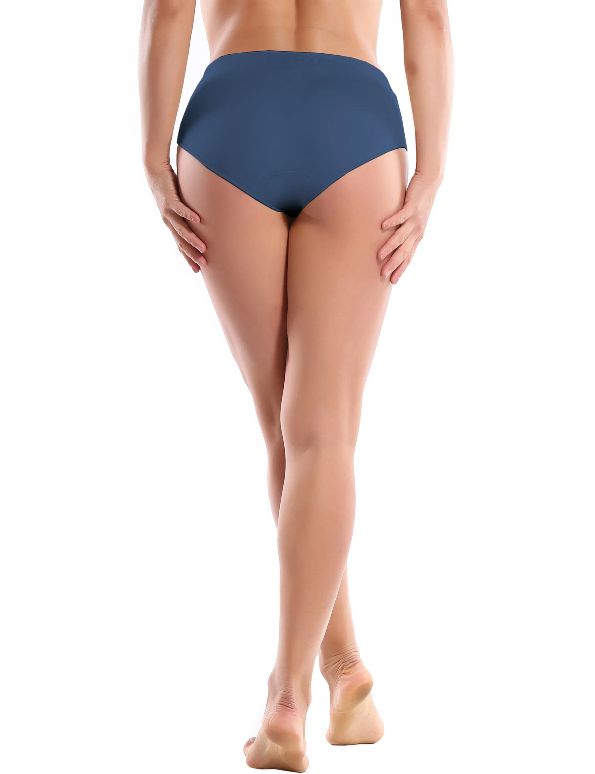 Seamless Sports Bikini Underwear darknavy_yoga