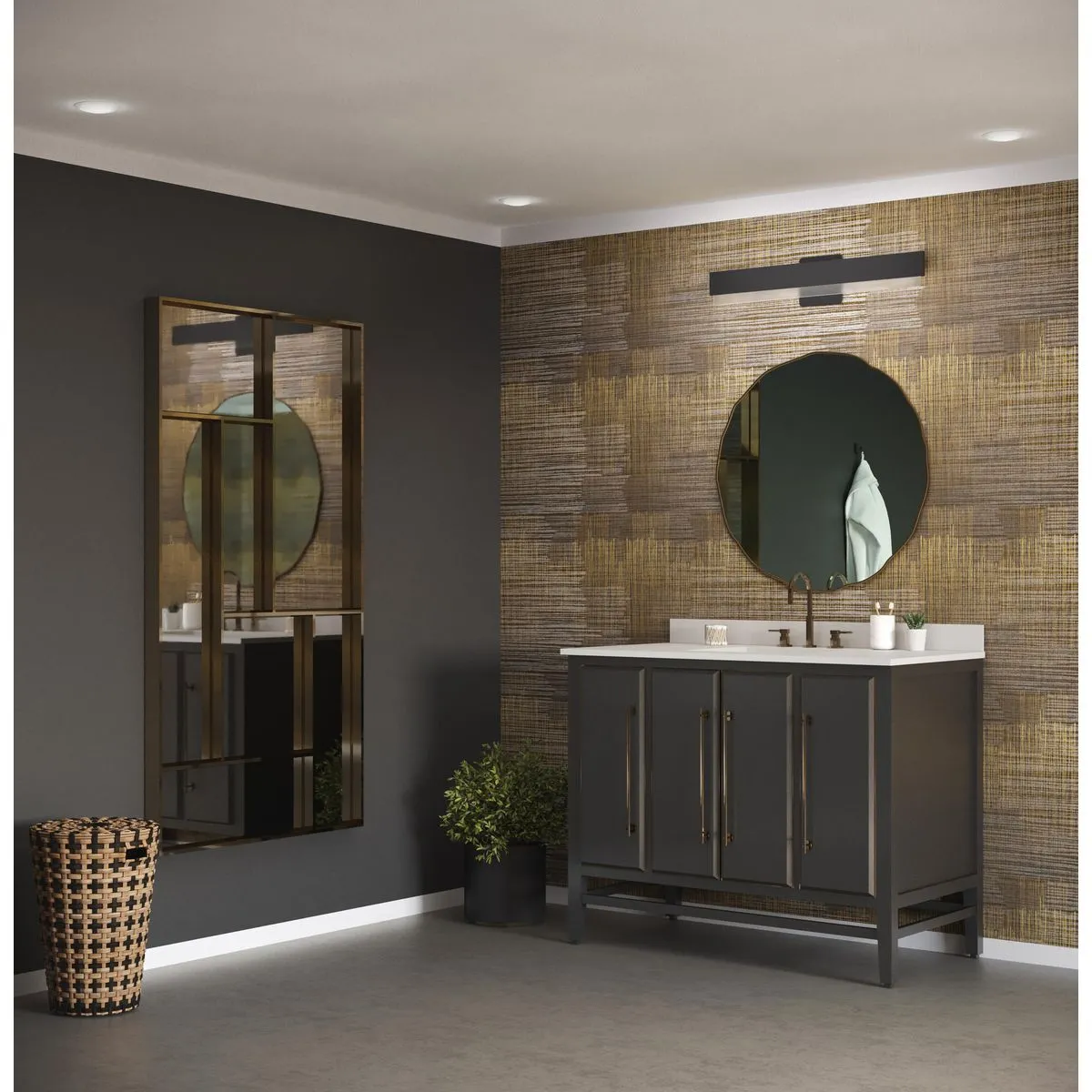 Semblance Collection 24 in. Medium 3CCT Integrated LED Linear Vanity Light
