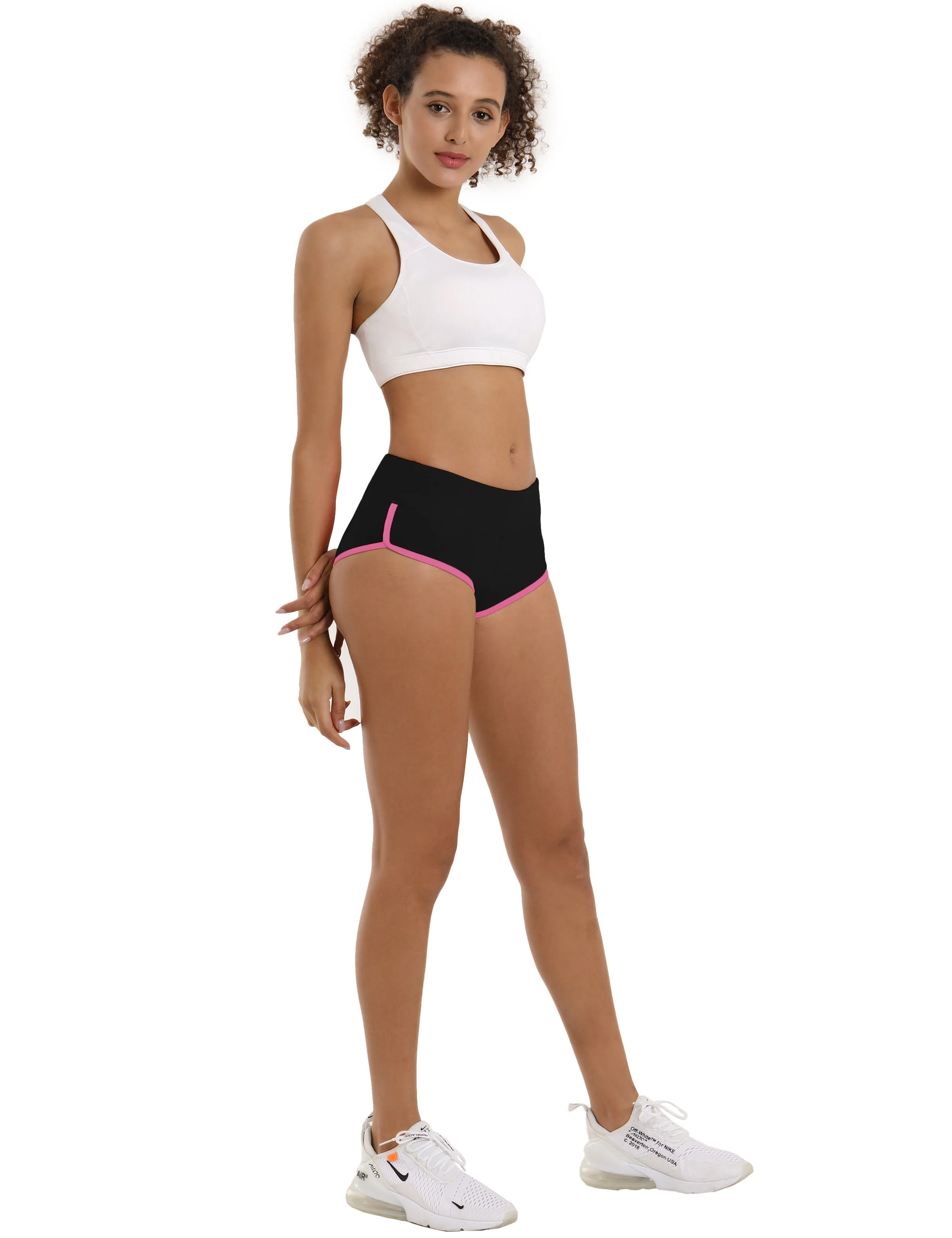 Sexy Booty Yoga Shorts black_pink_yoga