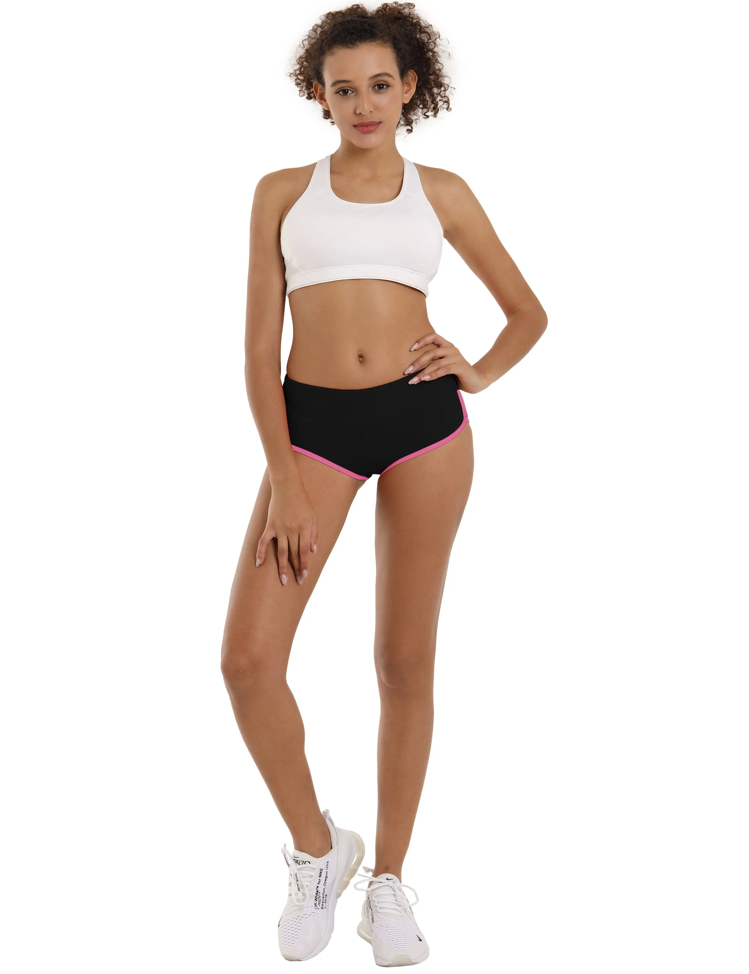 Sexy Booty Yoga Shorts black_pink_yoga