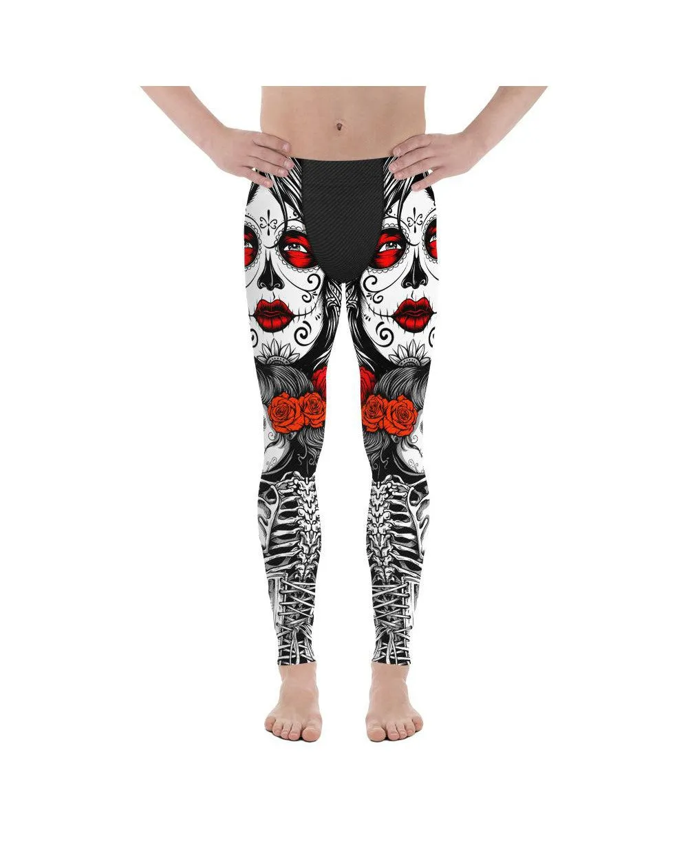 Skeleton Sugar Skull Meggings