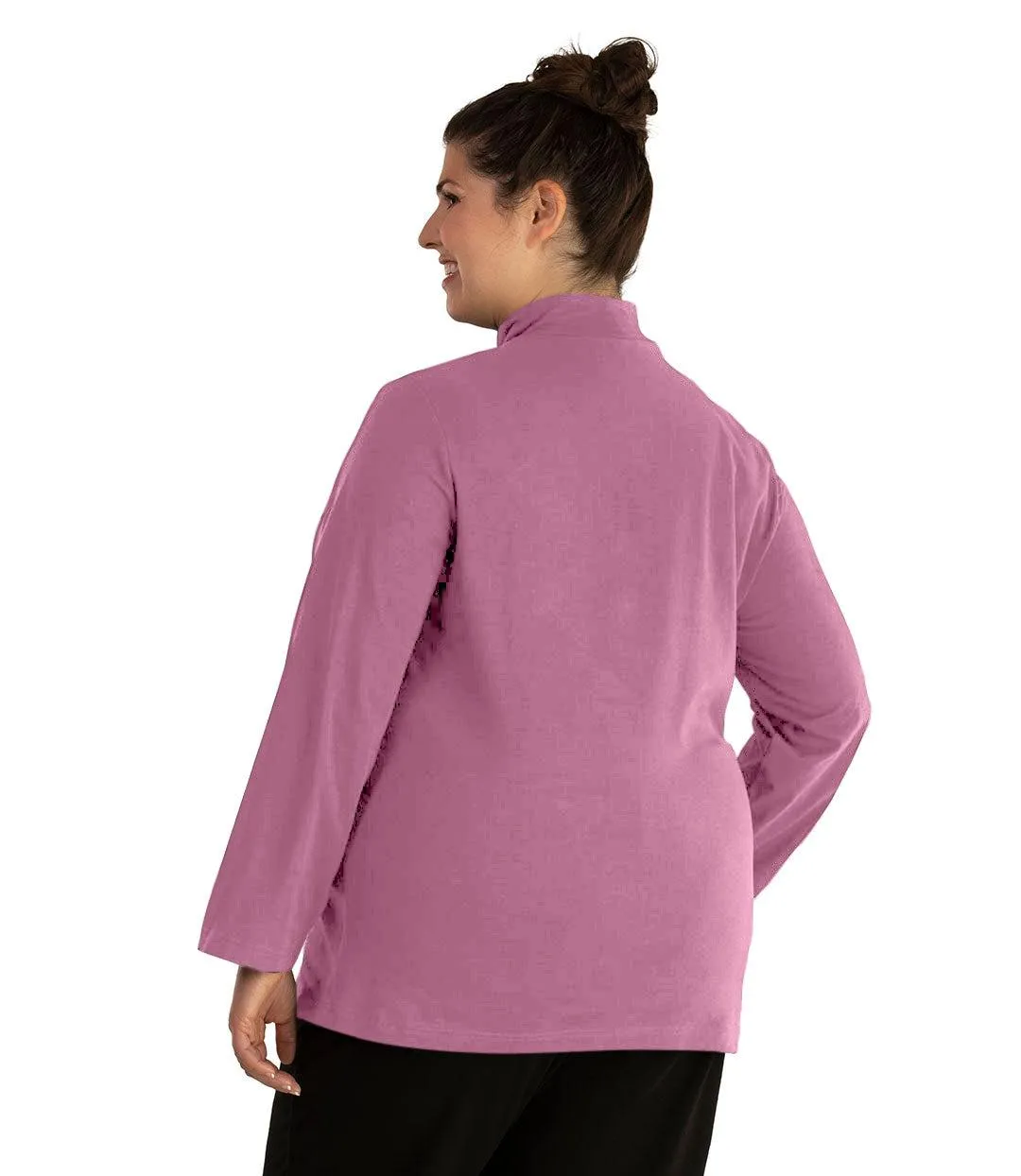 Stretch Naturals Lite Mock Neck Top Classic Colors - FINAL SALE