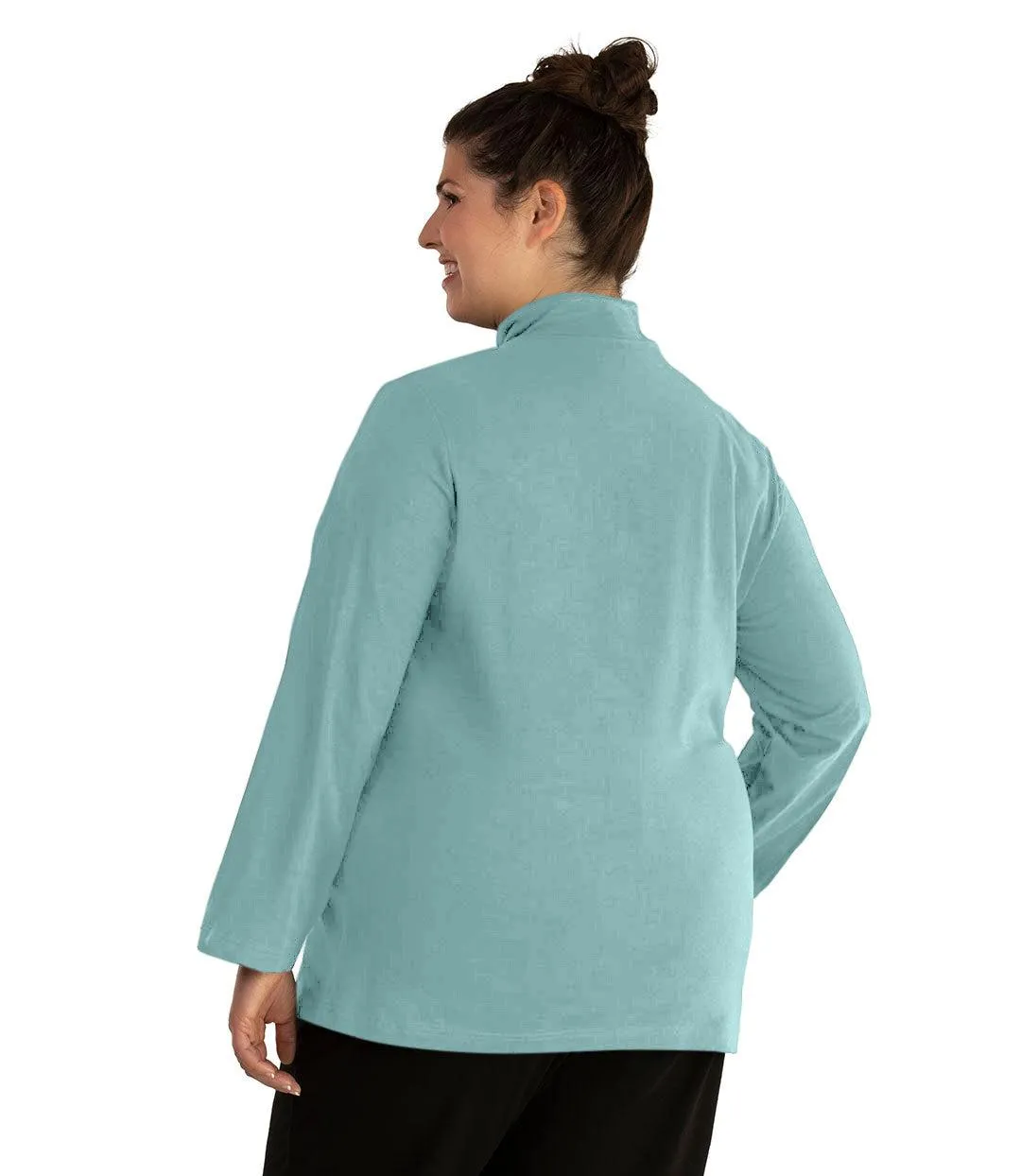 Stretch Naturals Lite Mock Neck Top Classic Colors - FINAL SALE